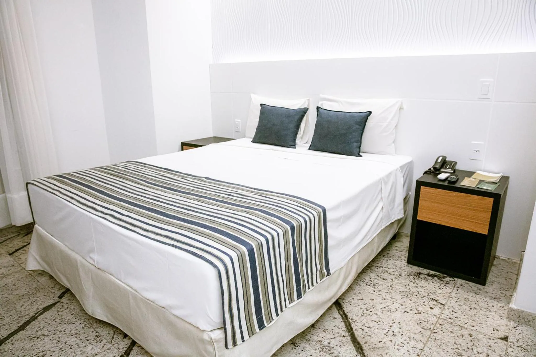 Bed in Fênix Hotel Varginha