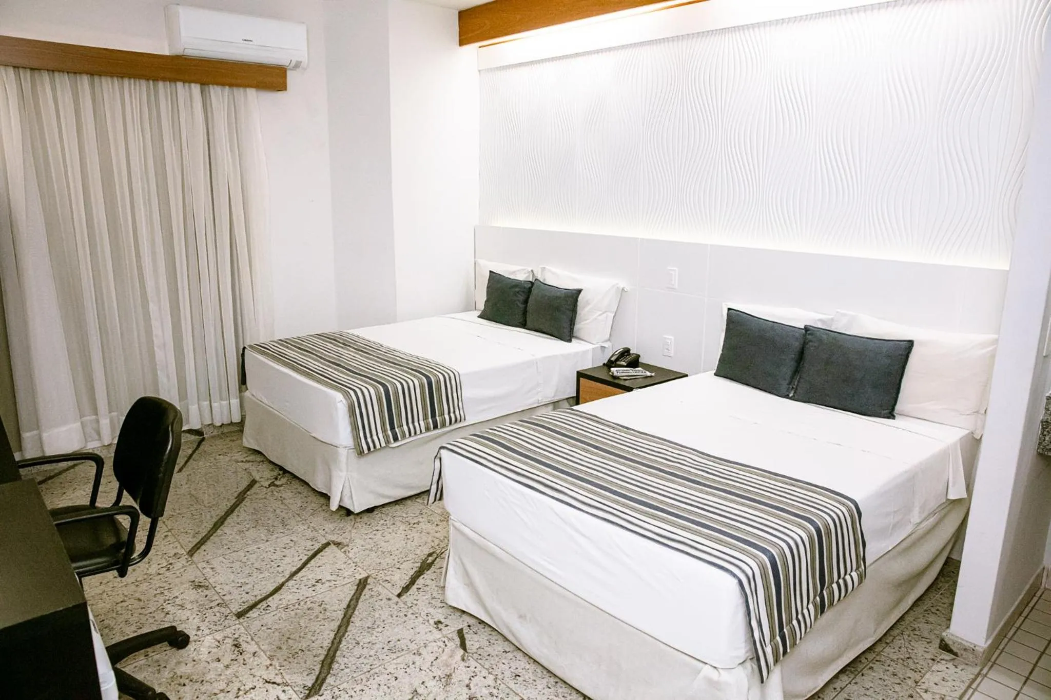 Bed in Fênix Hotel Varginha