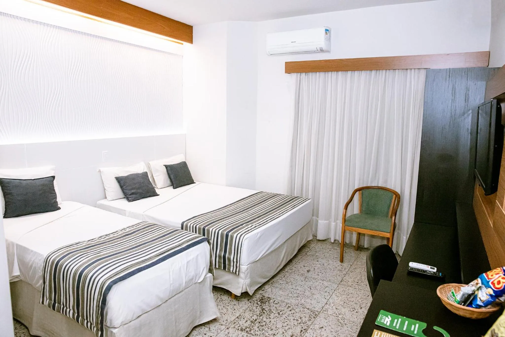 Bed in Fênix Hotel Varginha