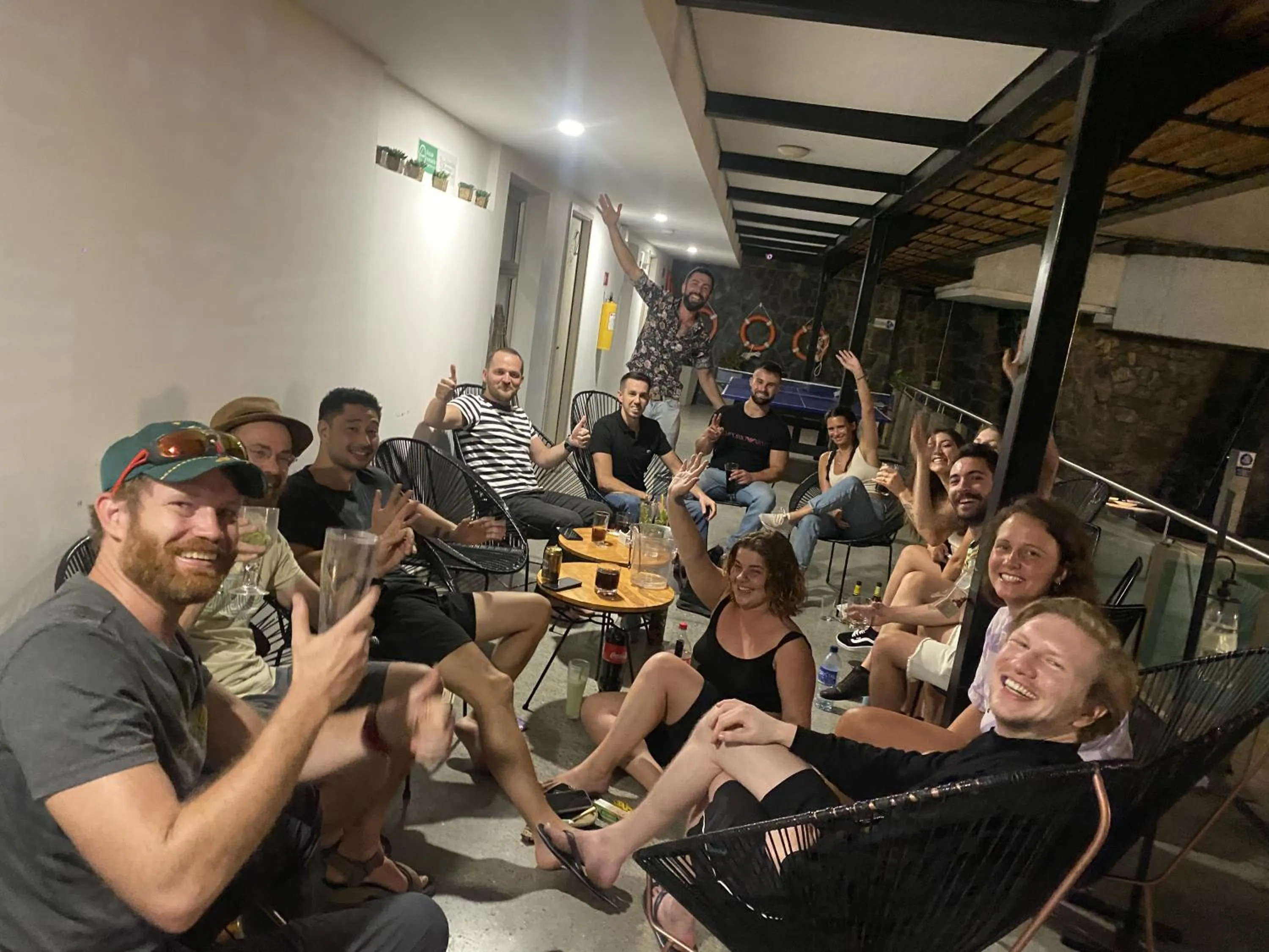 Evening entertainment in Medellín Vibes Hostel