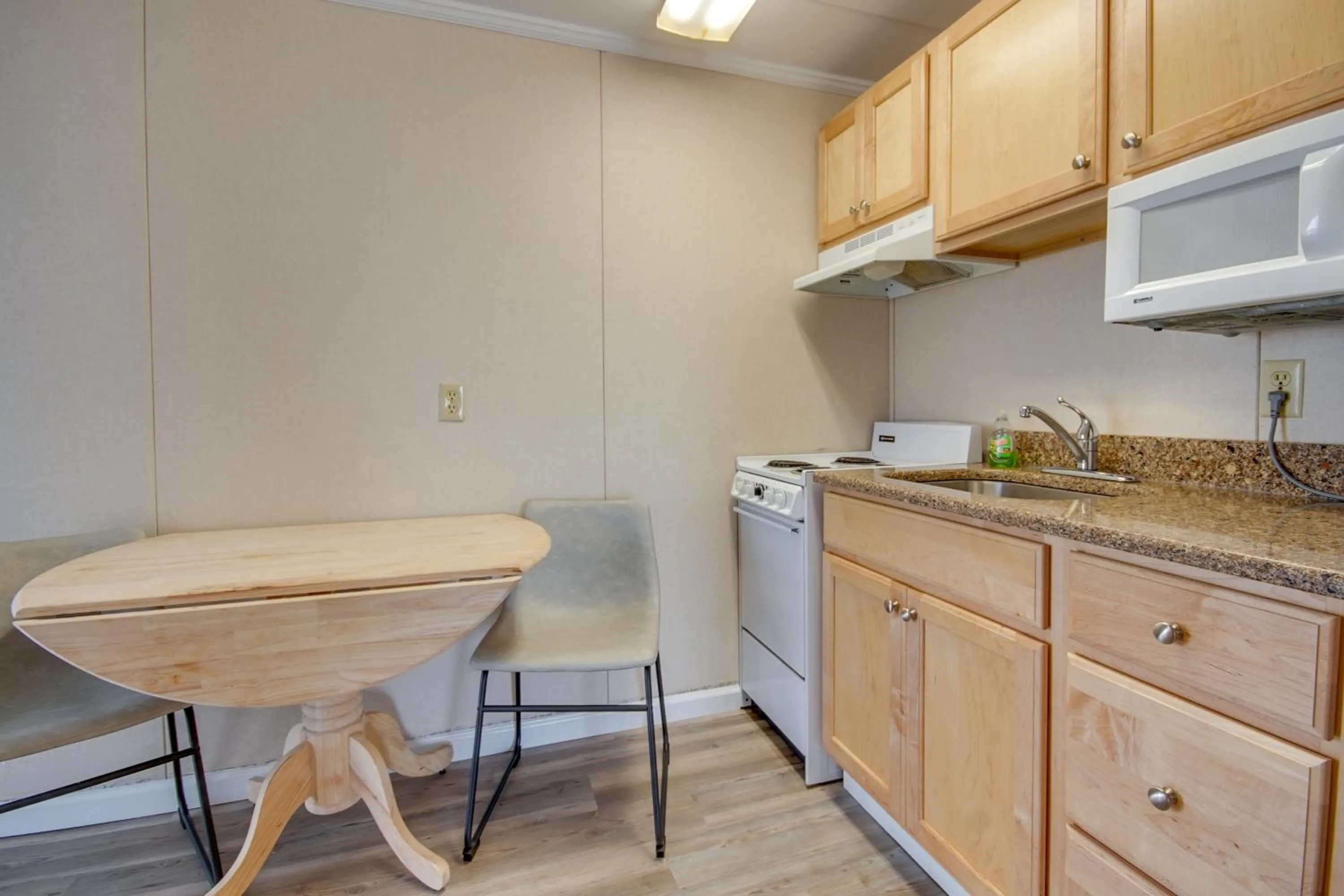 Kitchen or kitchenette in Flamingo Motel