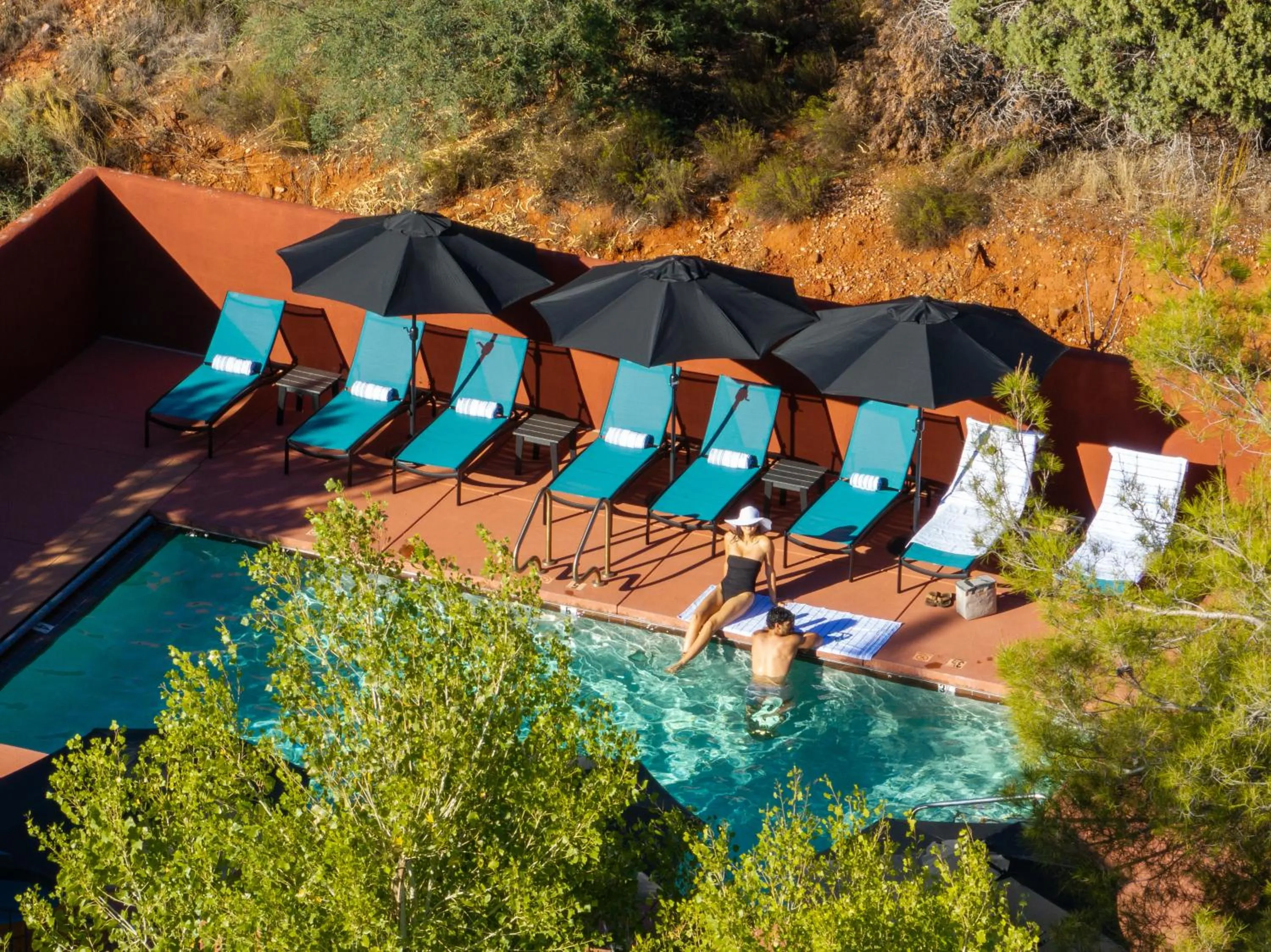 Swimming pool in Las Posadas of Sedona
