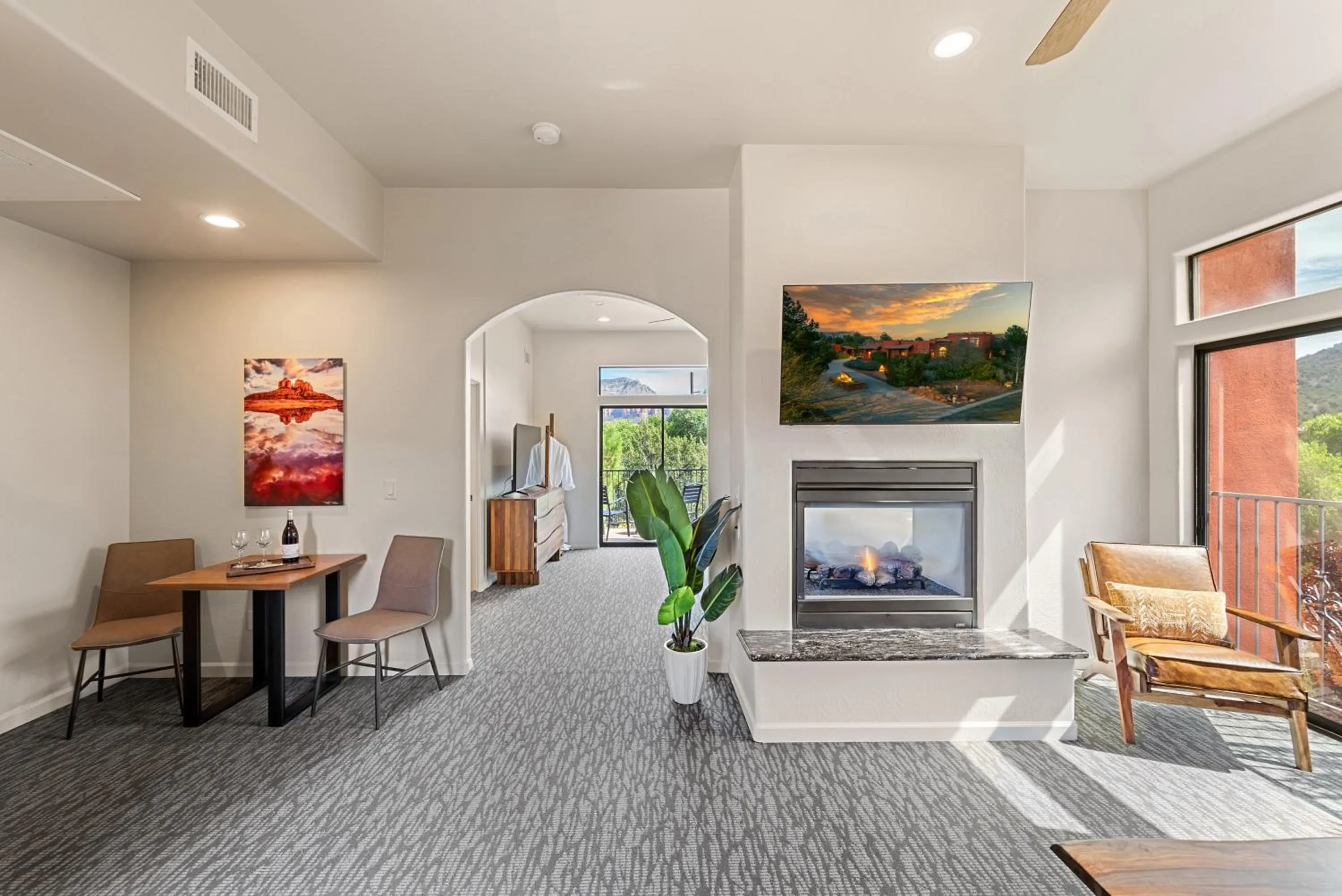 Living room in Las Posadas of Sedona