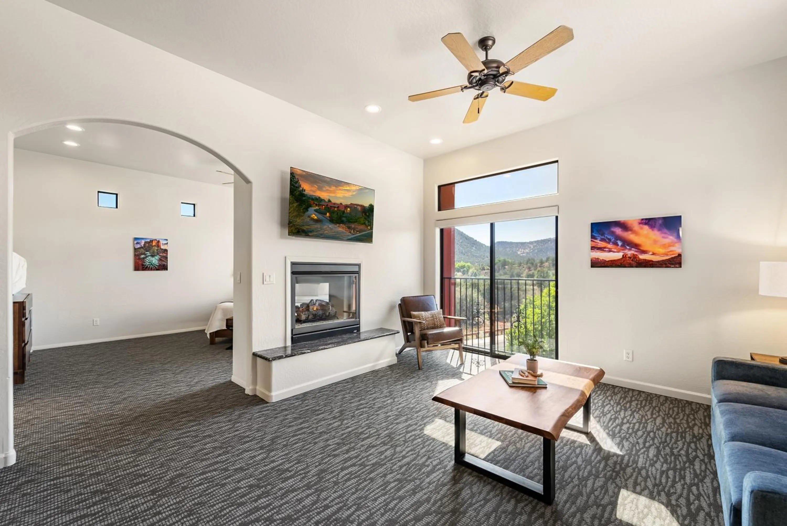 Living room in Las Posadas of Sedona