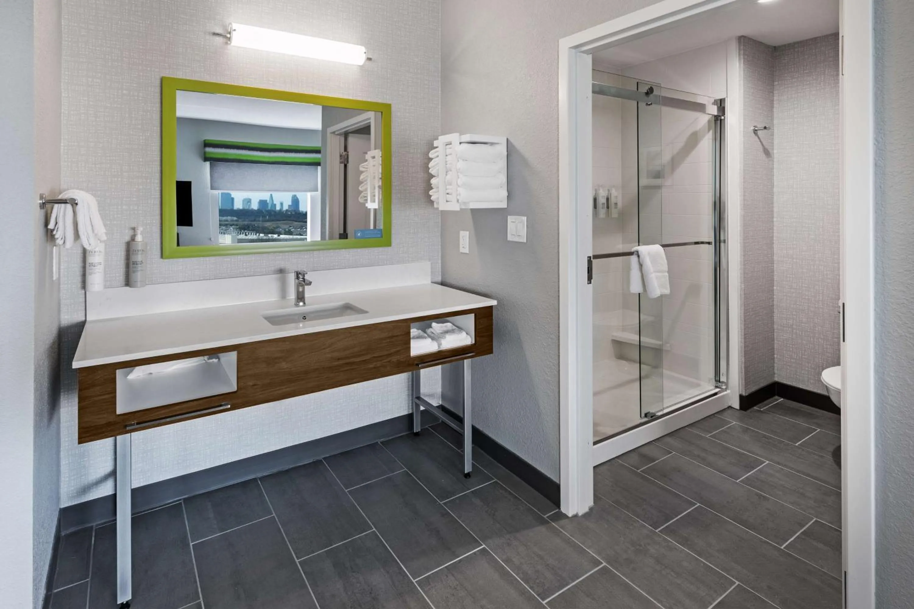 Bathroom in Hampton Inn & Suites Dallas I-30 Cockrell Hill, Tx