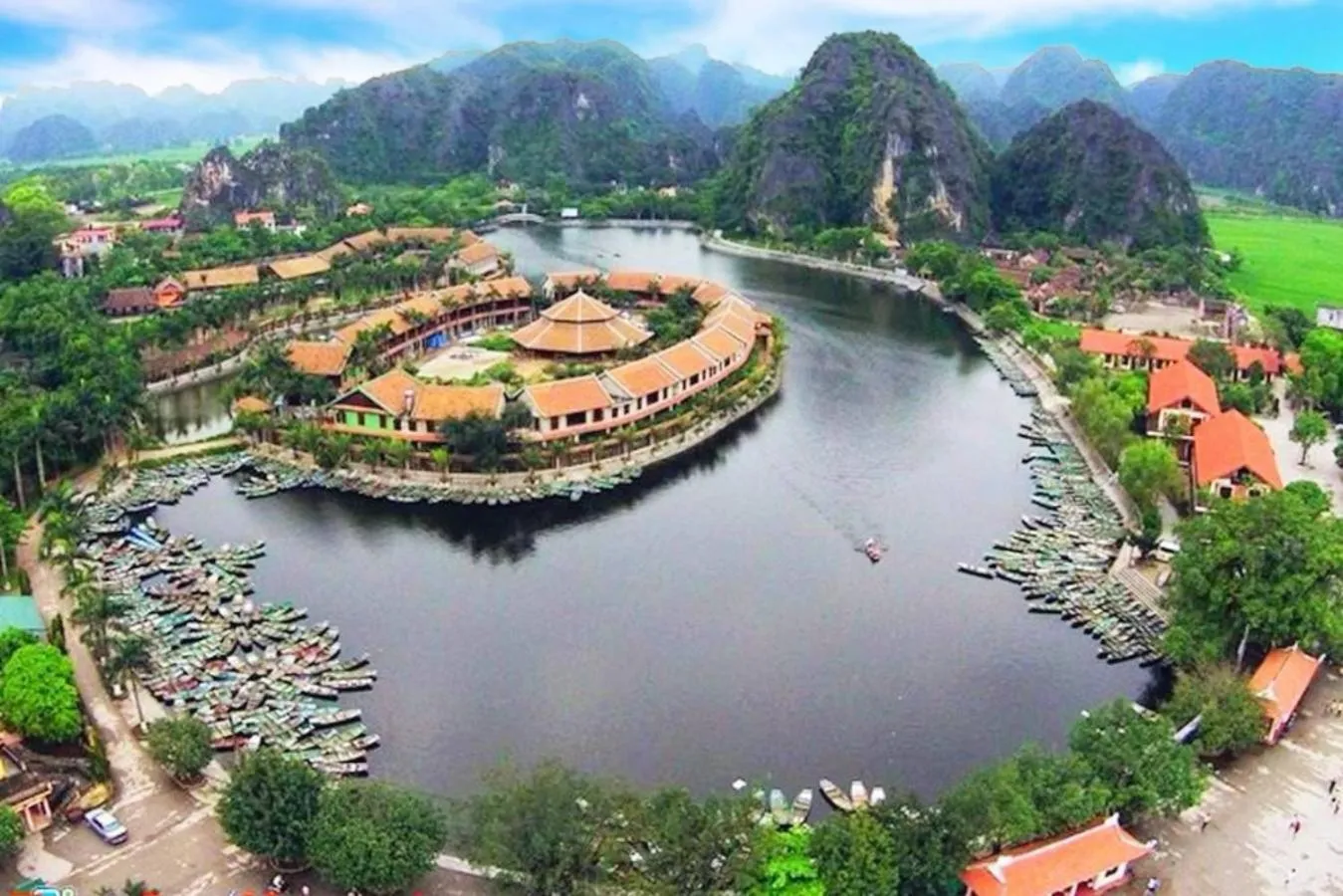 Bird's eye view in Tam Coc Thanh Dat Homestay
