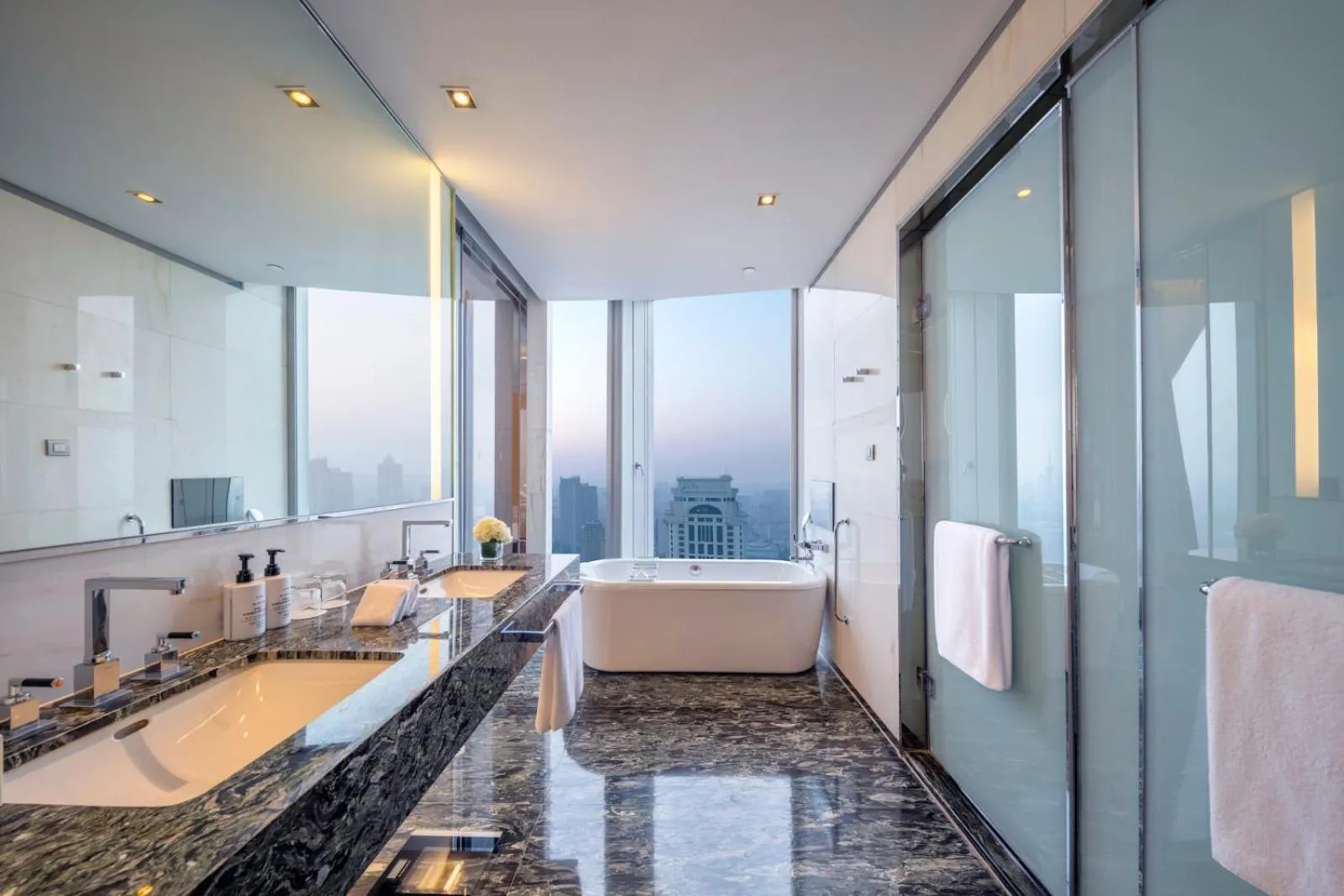 Bathroom in InterContinental Nanjing by IHG