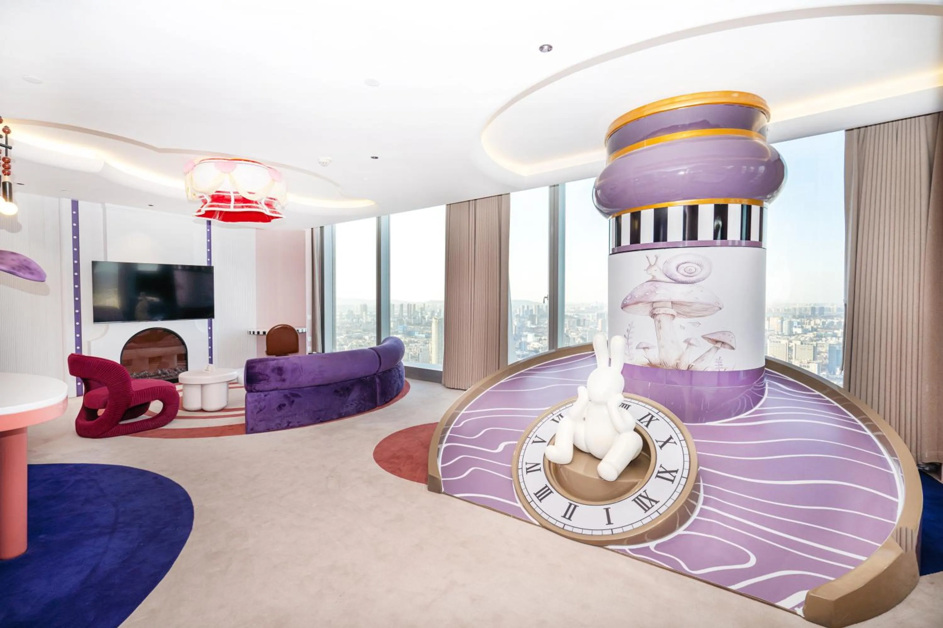 Living room in InterContinental Nanjing by IHG