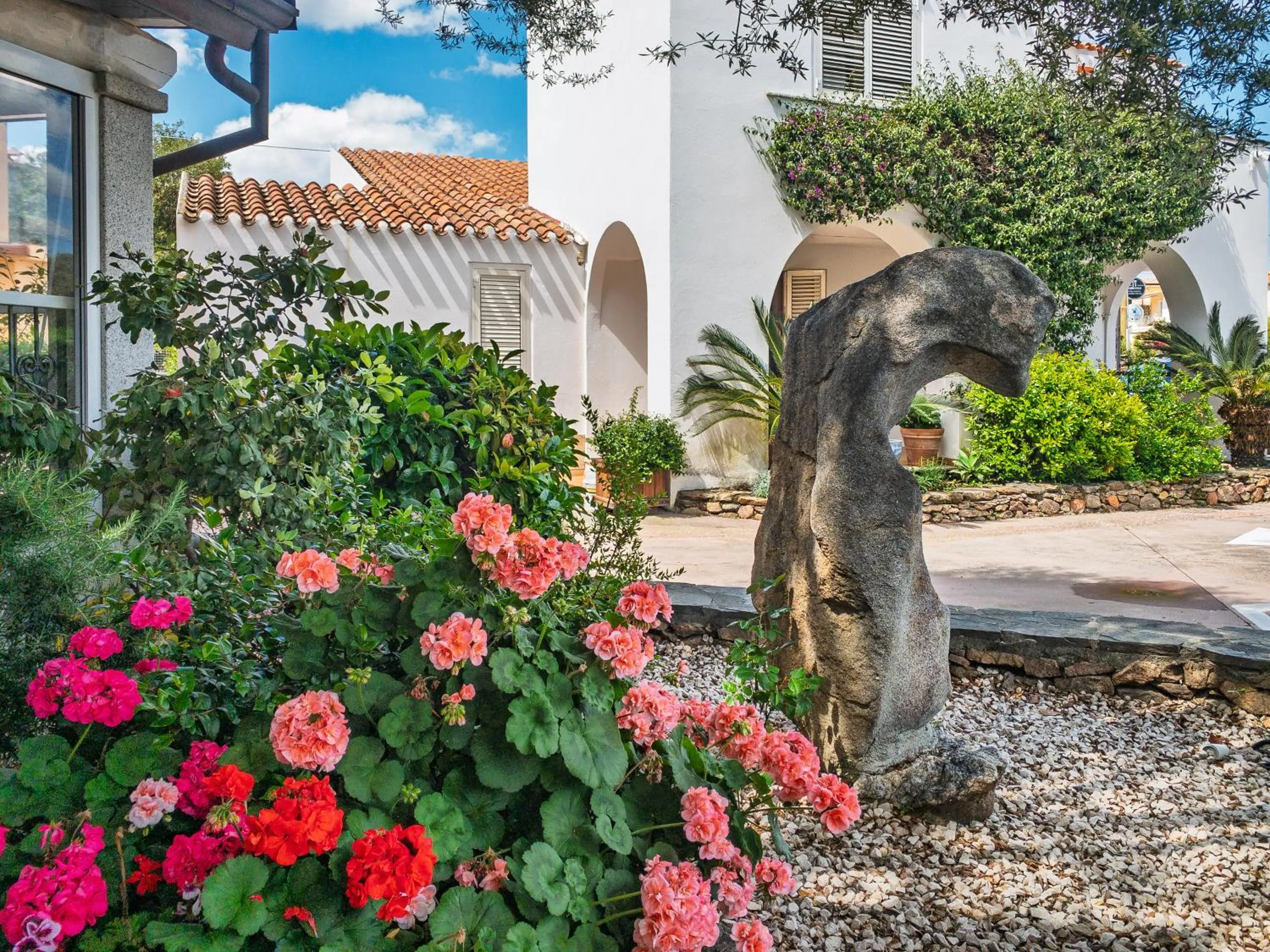 Garden view in Hotel Donatella