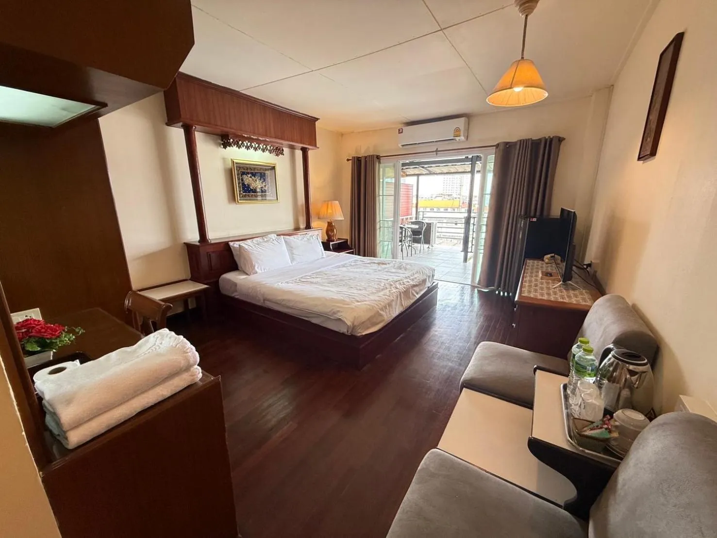 Bed in Prince Hotel Chiang Mai