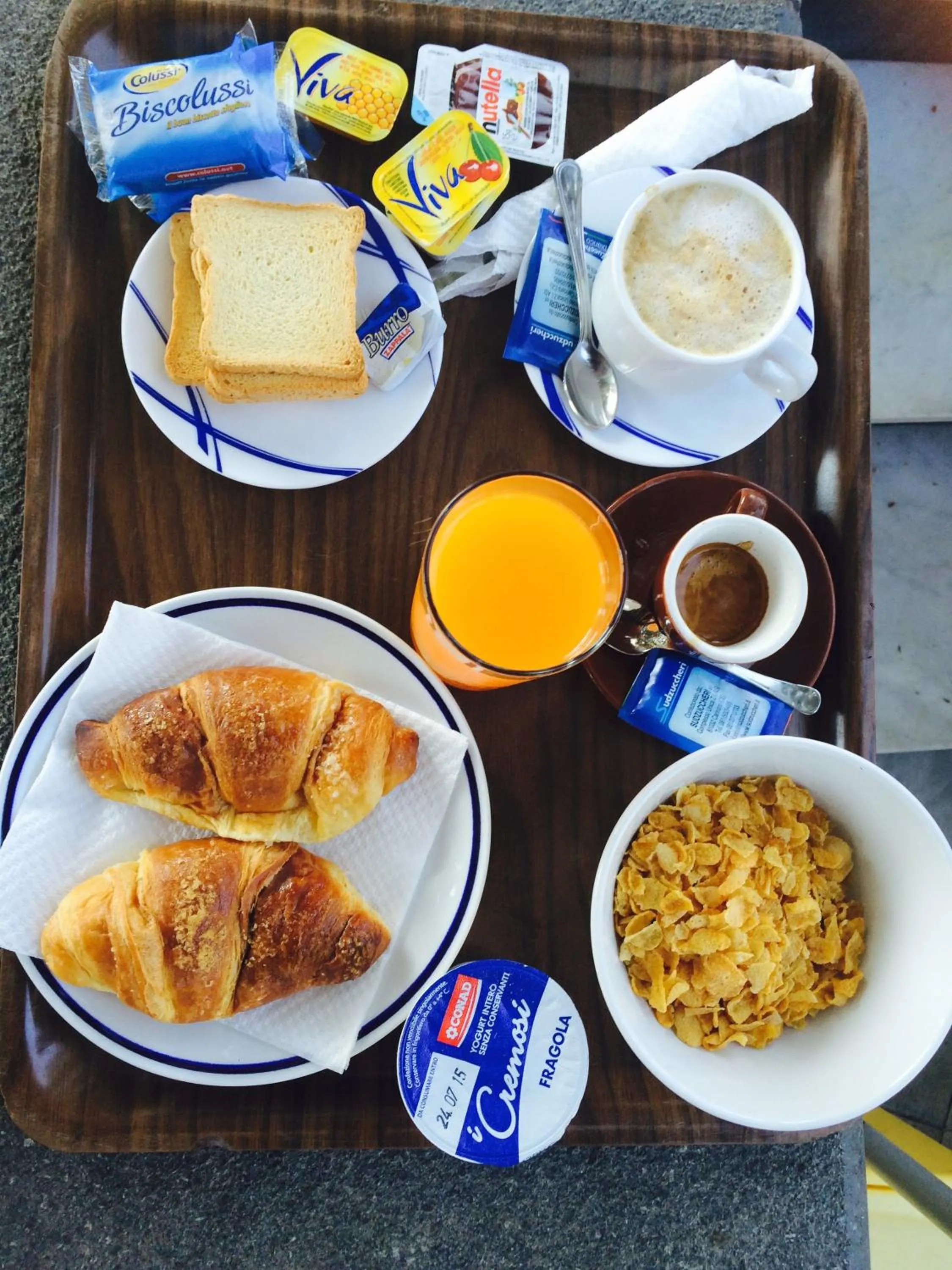 Italian breakfast in Hotel Al Togo Fitness & Relax