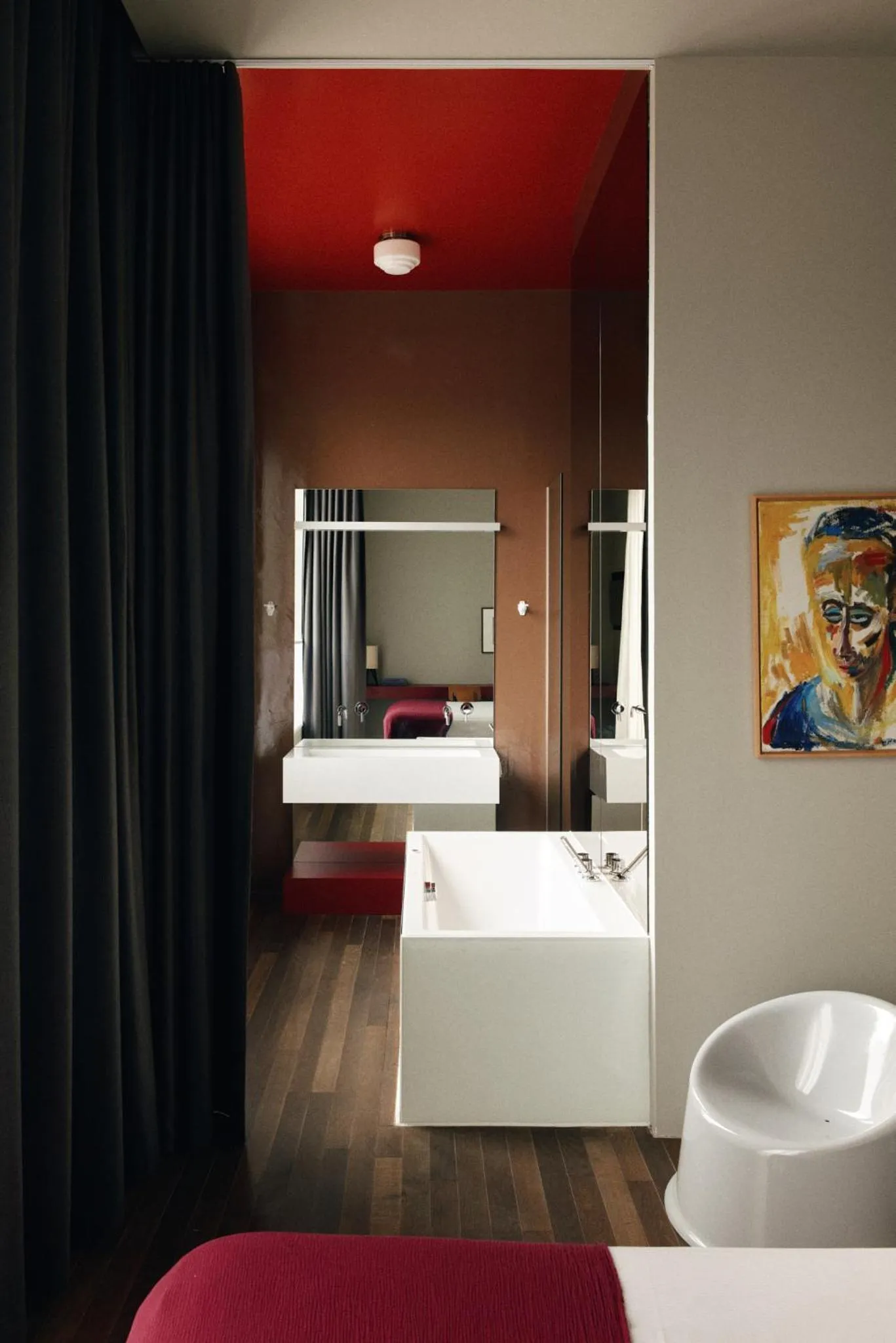 Bathroom, Bed in Hotel Pilar