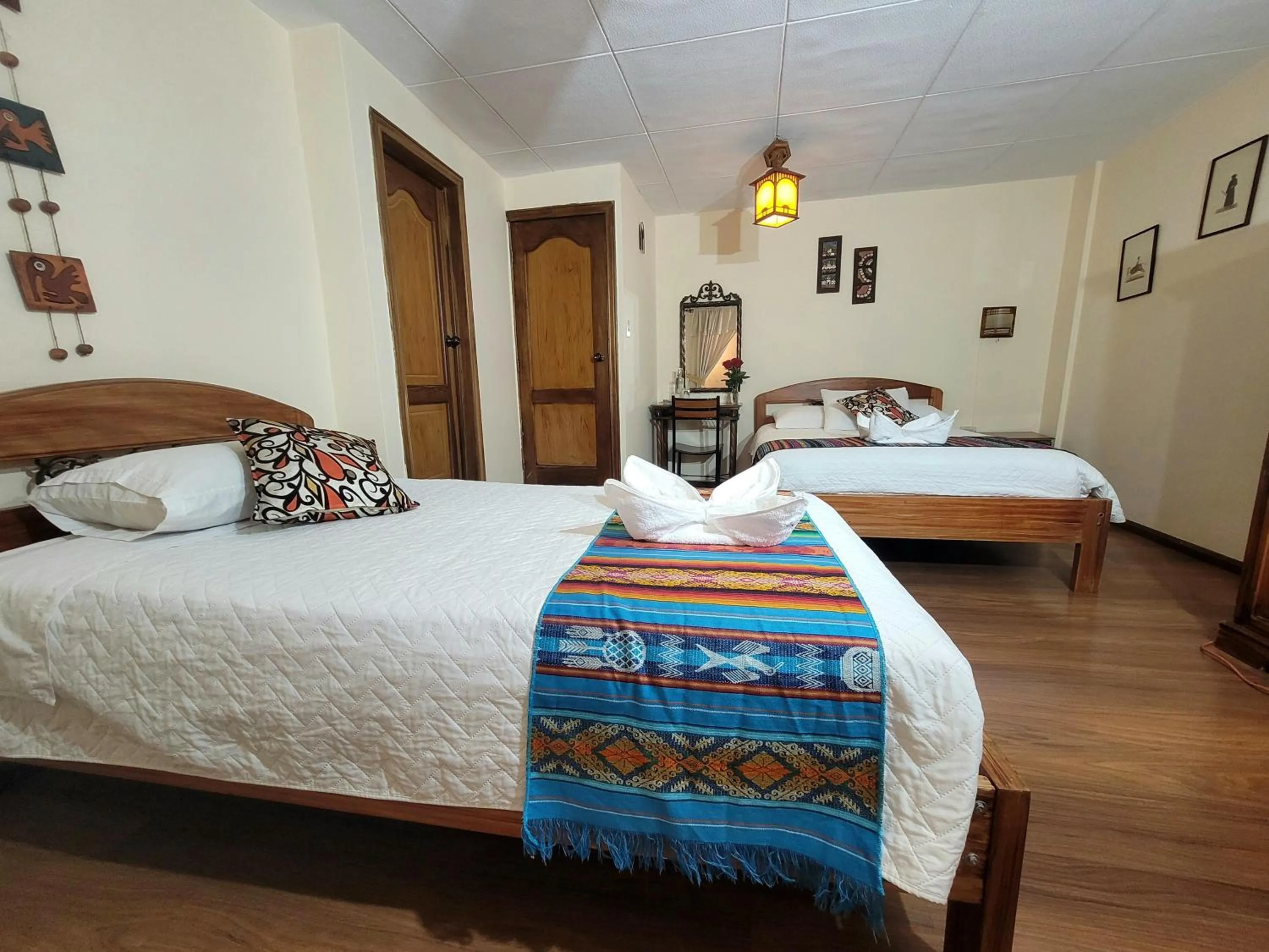 Bed in Mía Leticia B&B