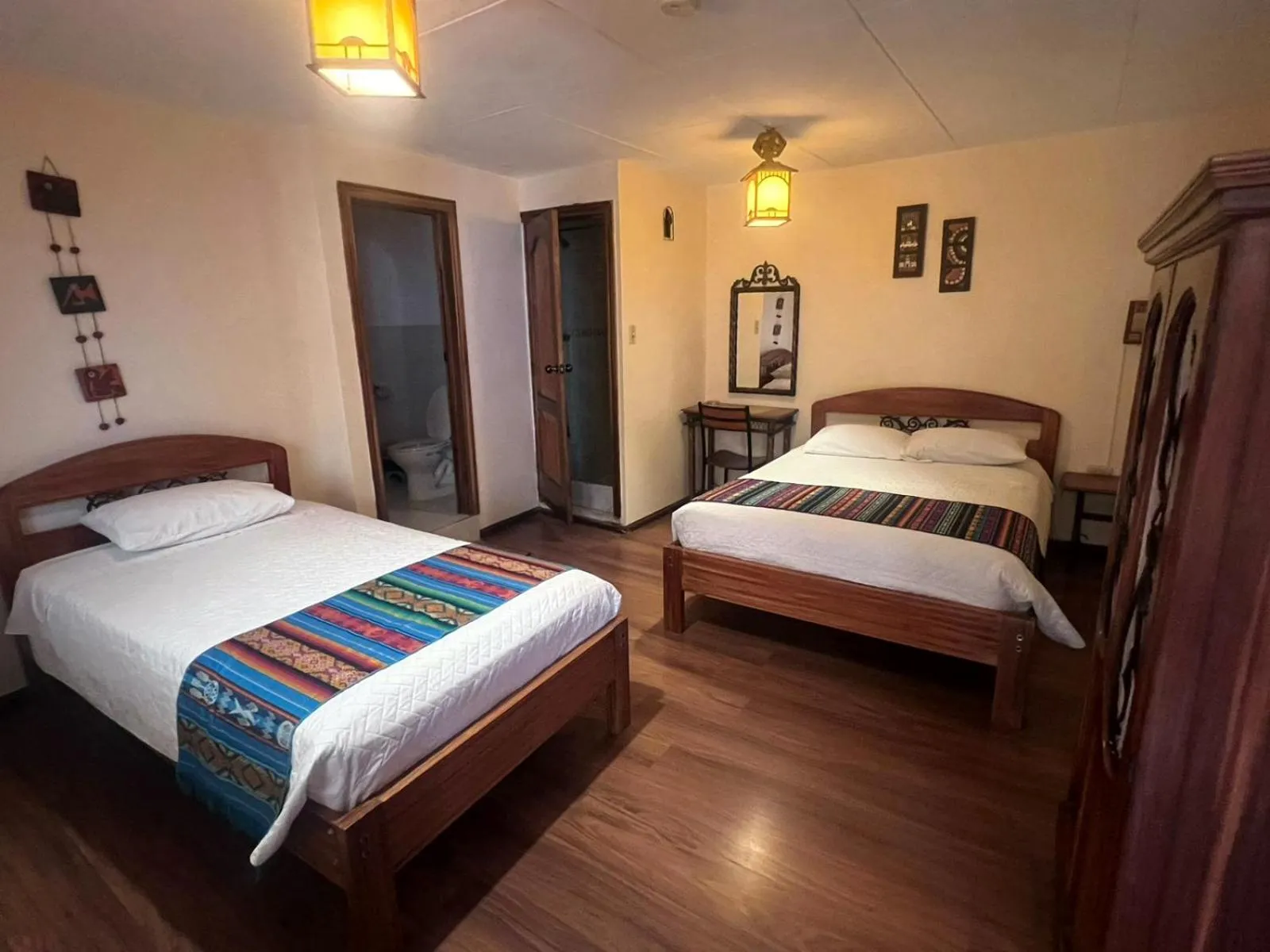 Bed in Mía Leticia B&B