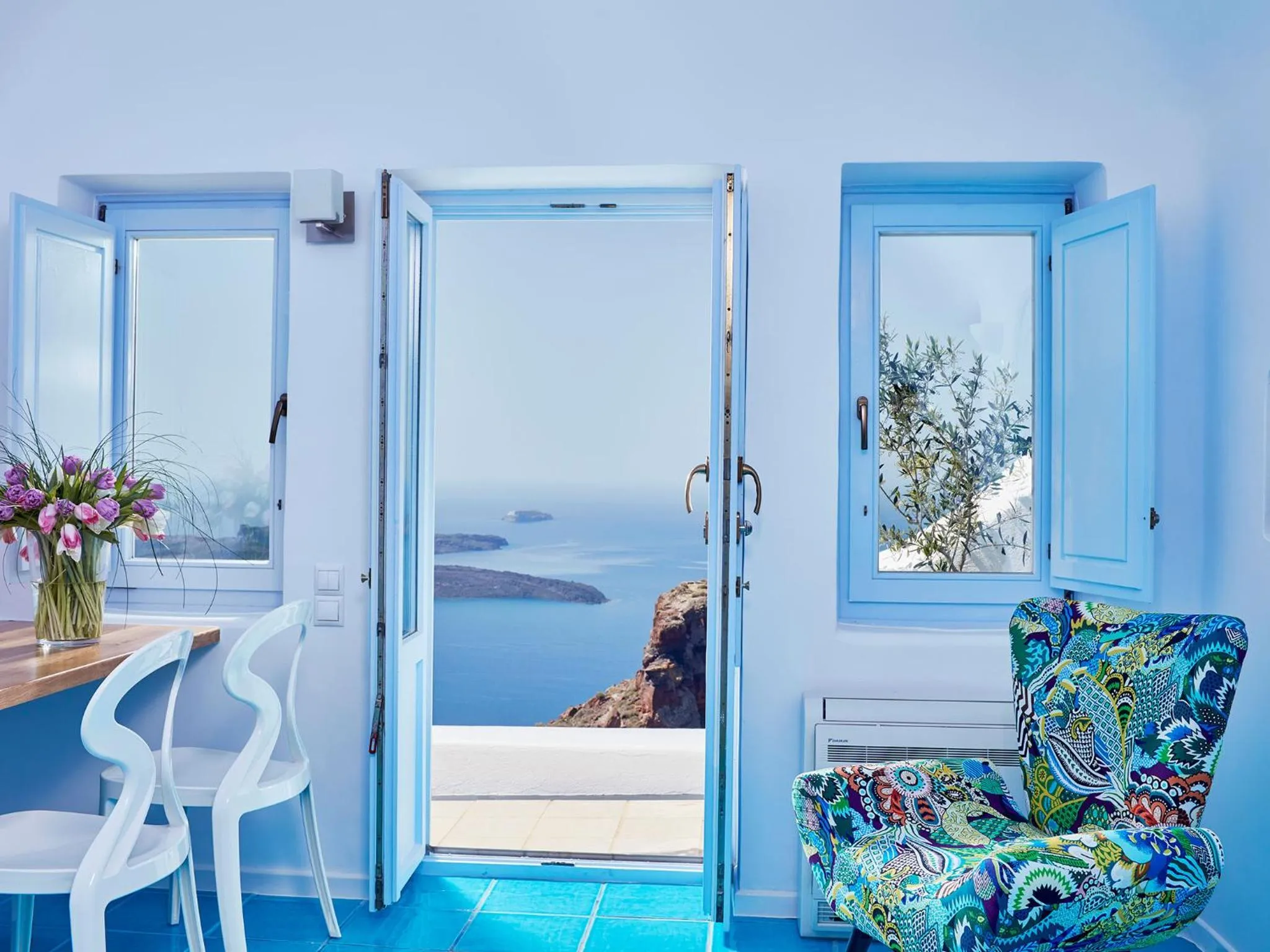 Living room in Astra Suites