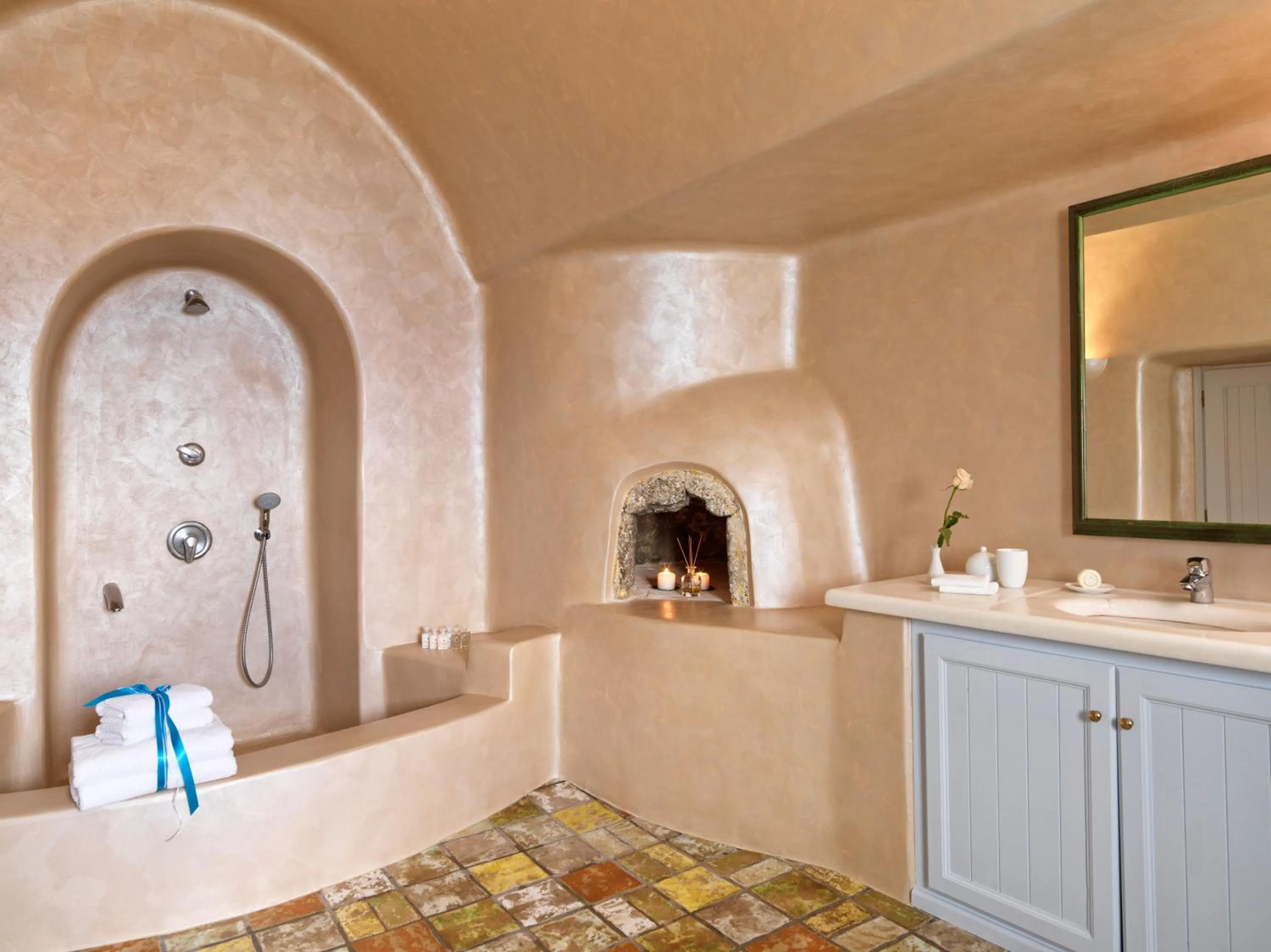 Bathroom in Astra Suites