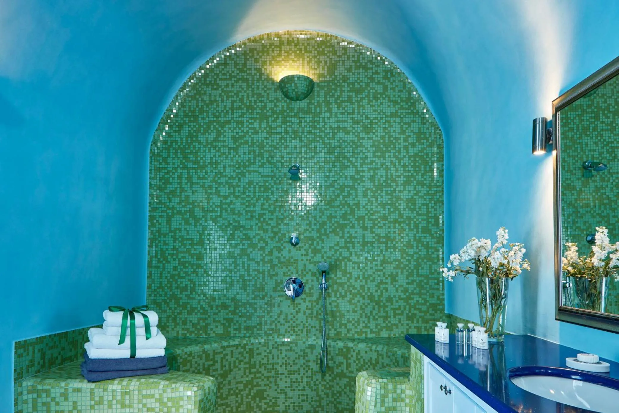 Bathroom in Astra Suites