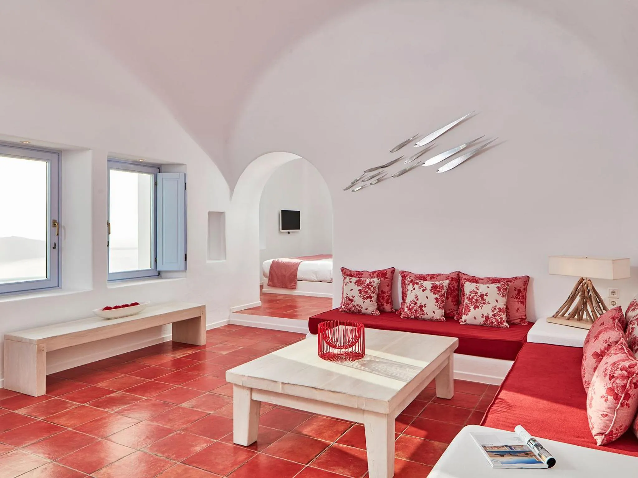 Living room in Astra Suites