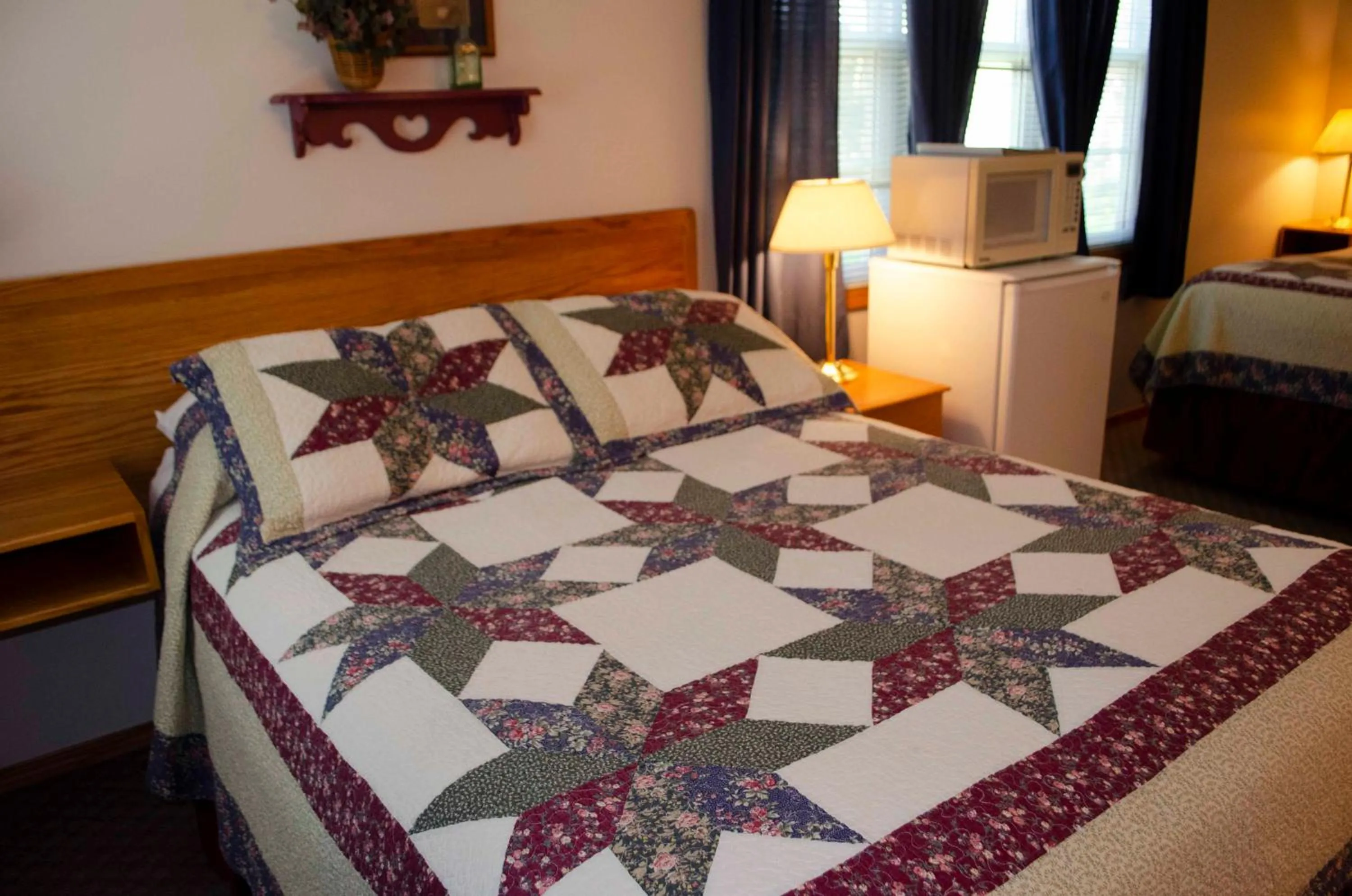 Bed in Crandell Mountain Lodge