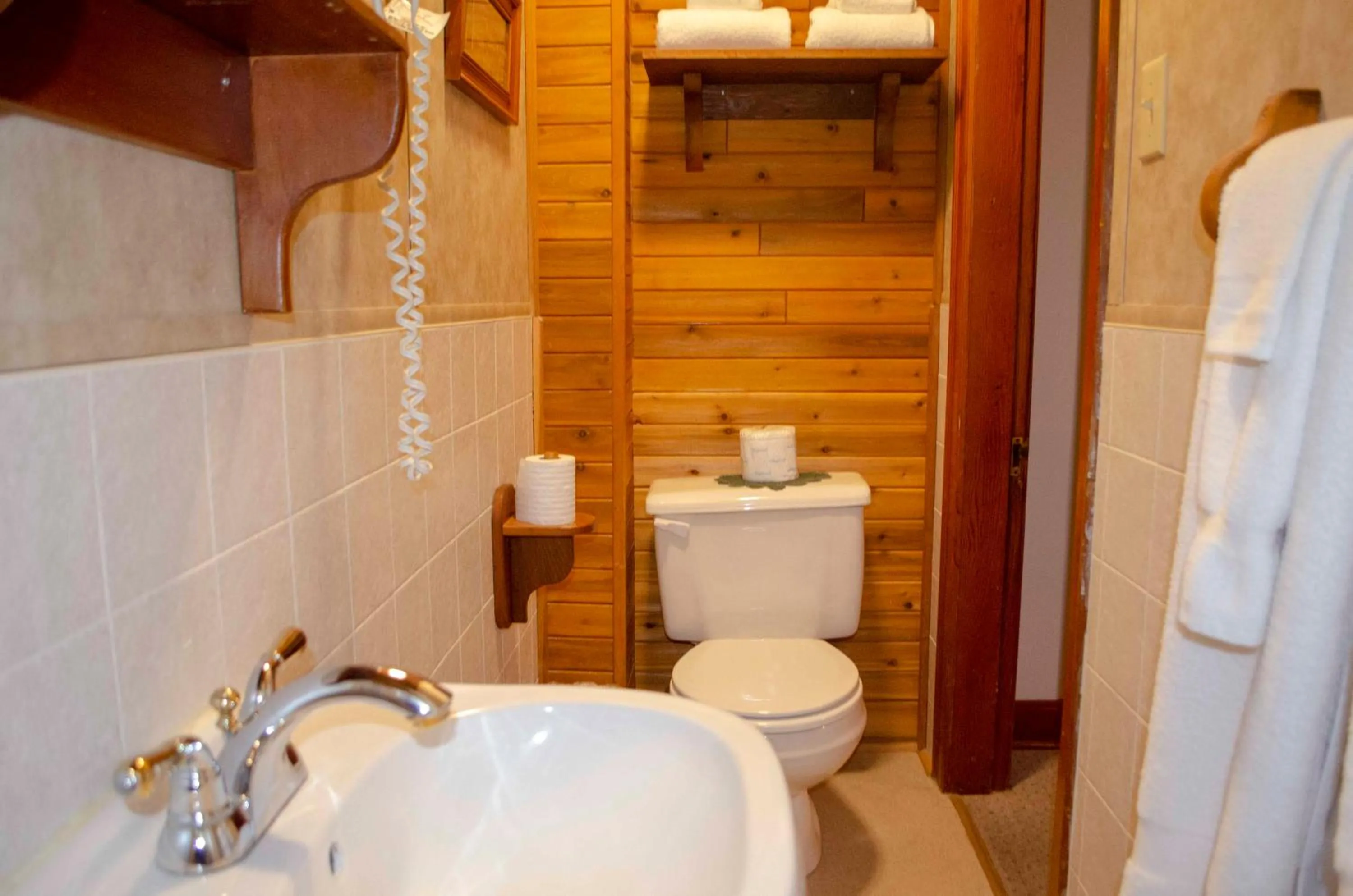 Toilet in Crandell Mountain Lodge