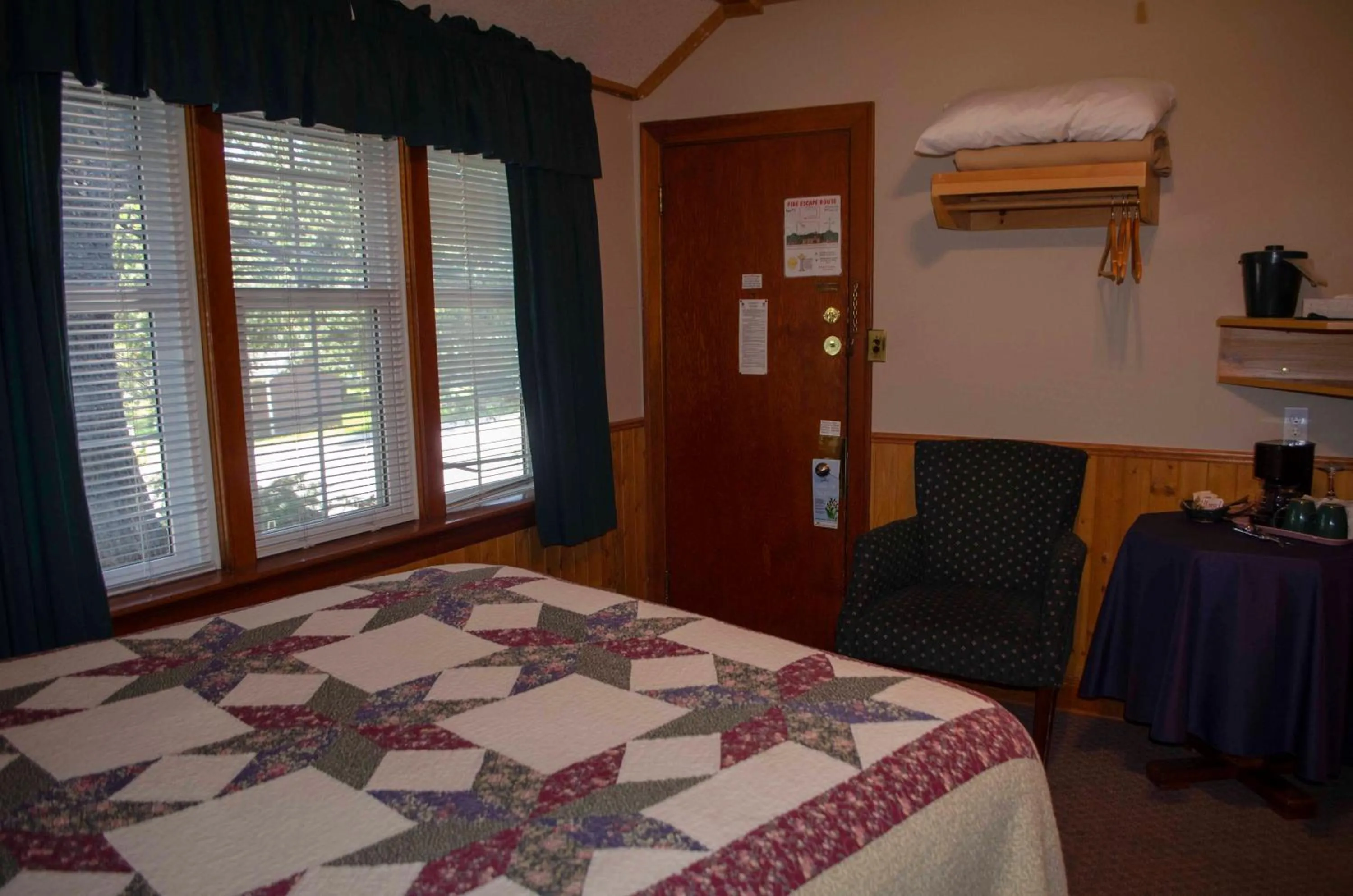 Bed in Crandell Mountain Lodge