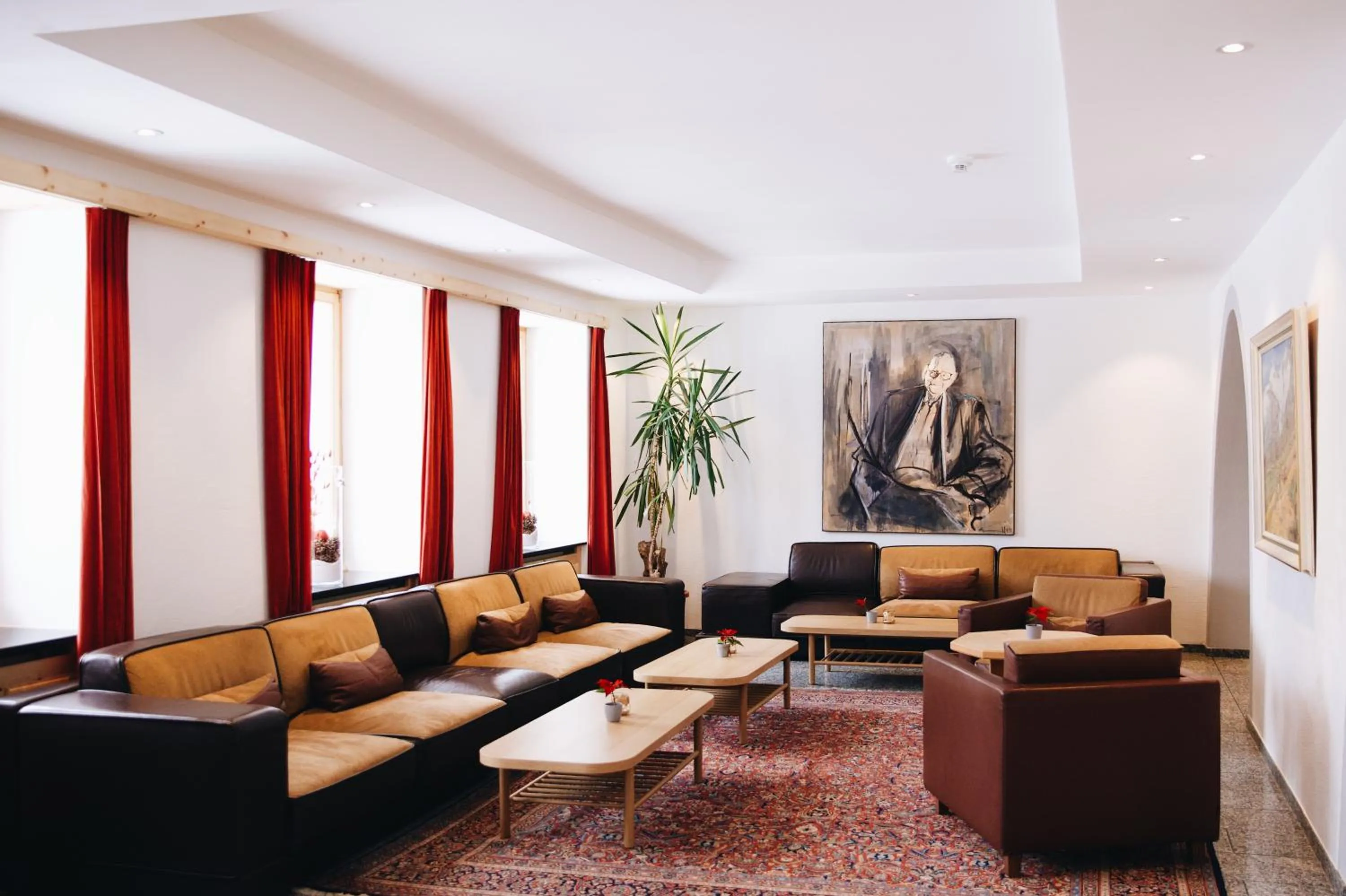 Lobby or reception in Hotel Grischuna