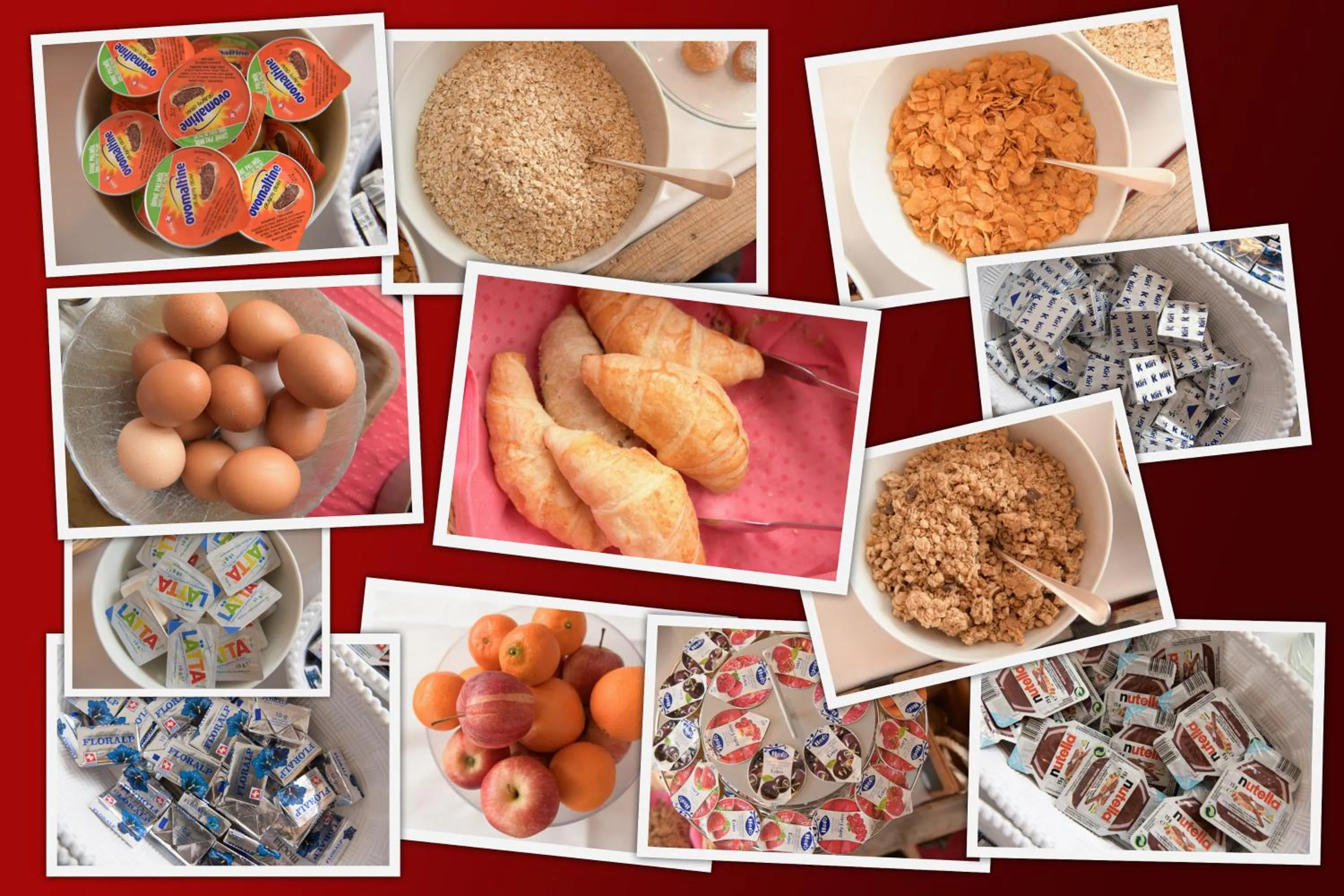 Buffet breakfast in Hotel Grischuna