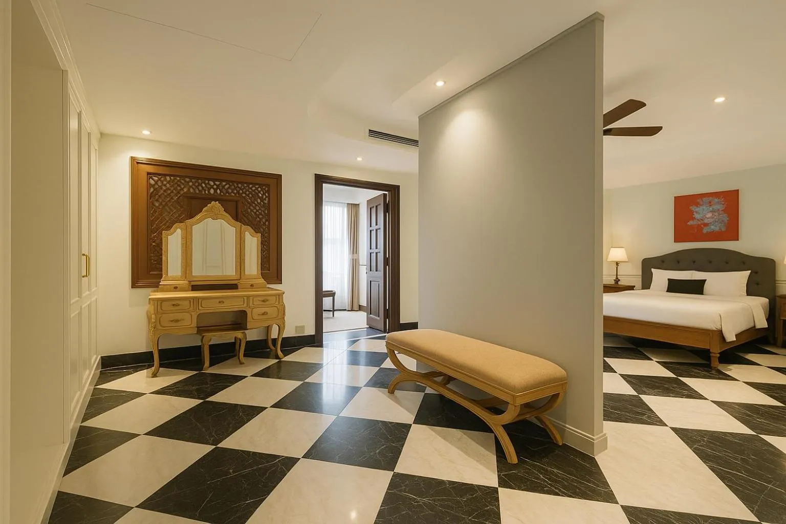 Bed in Sam Royal Apartment