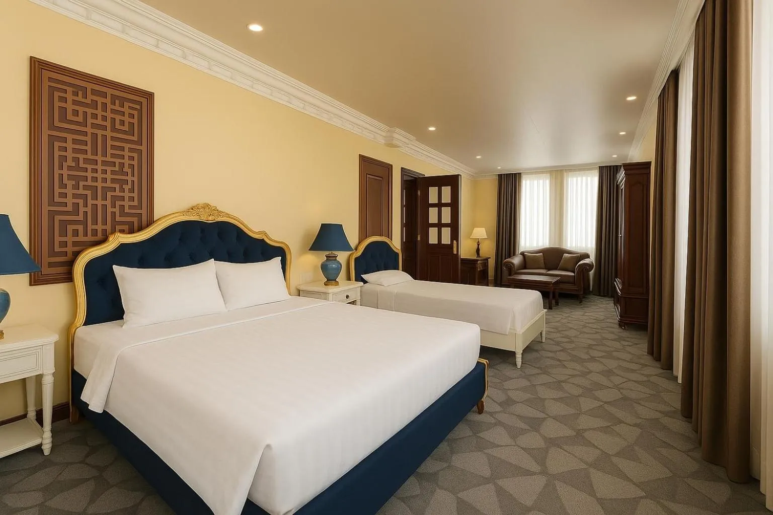 Bed in Sam Royal Apartment