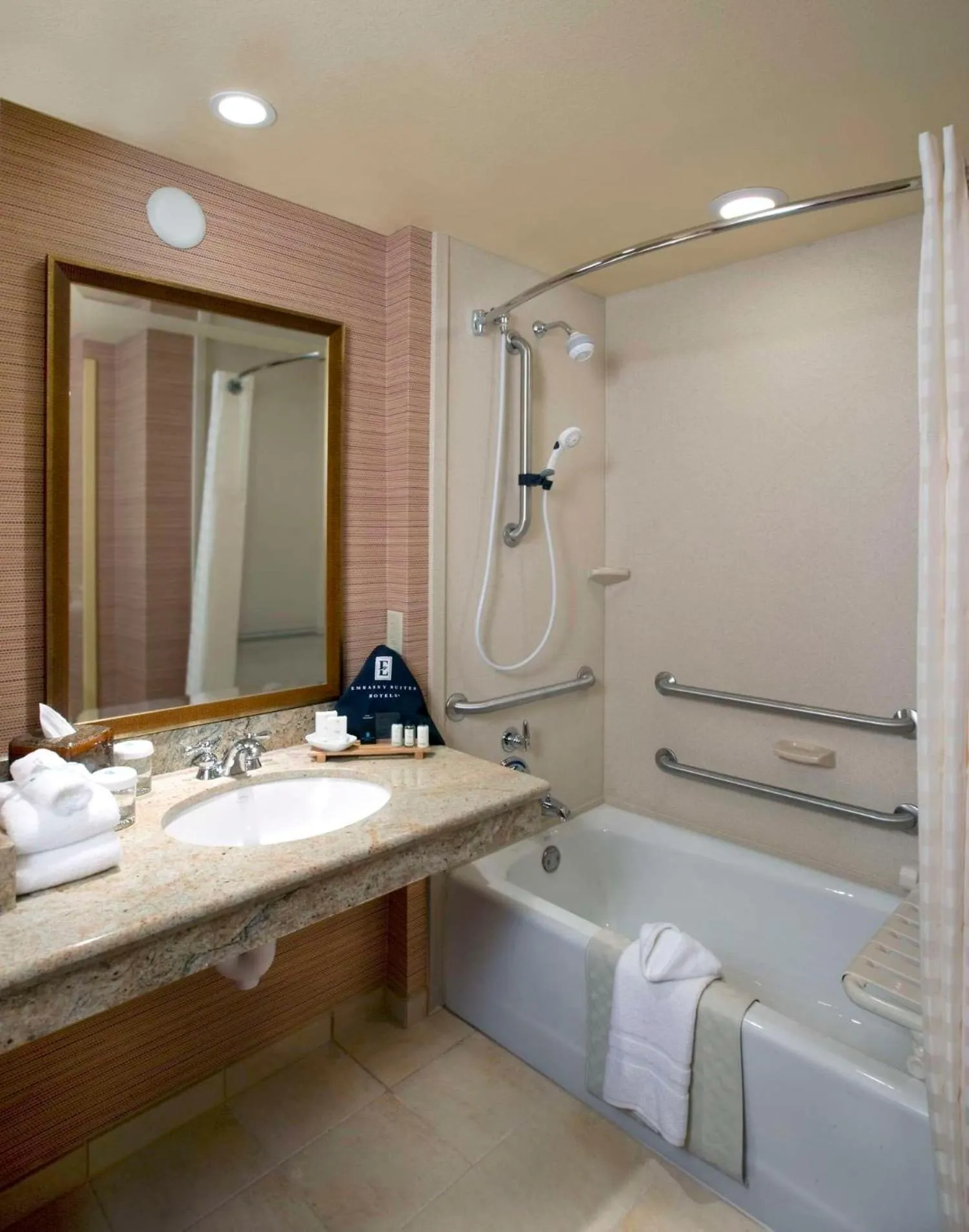 Bathroom in Embassy Suites Loveland Conference Center