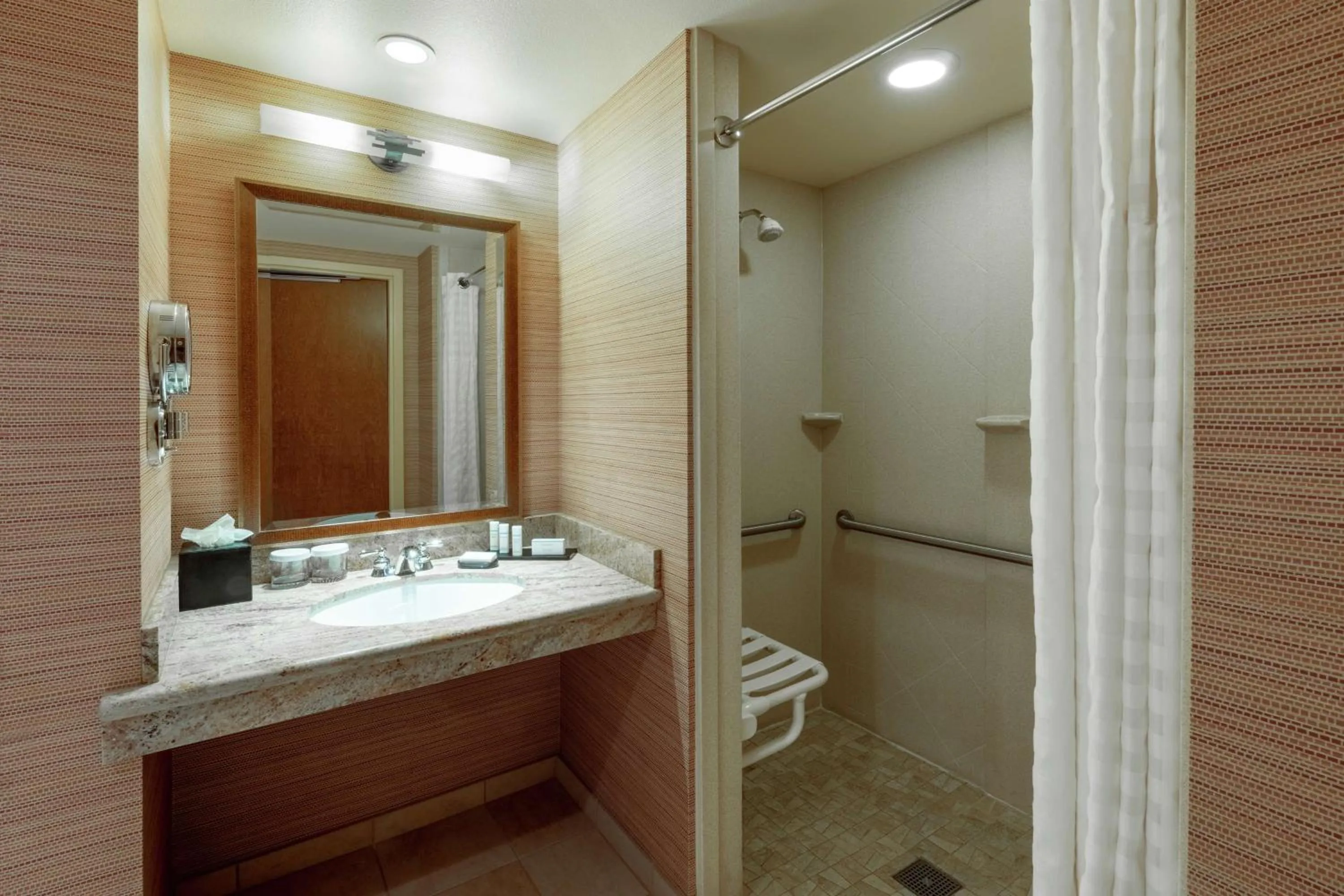 Bathroom in Embassy Suites Loveland Conference Center