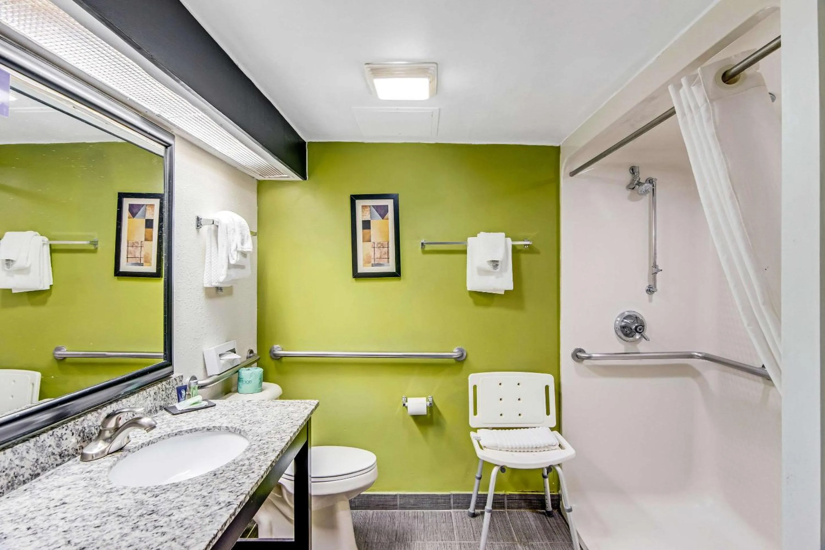 Bedroom in Sleep Inn near I-80 and I-94