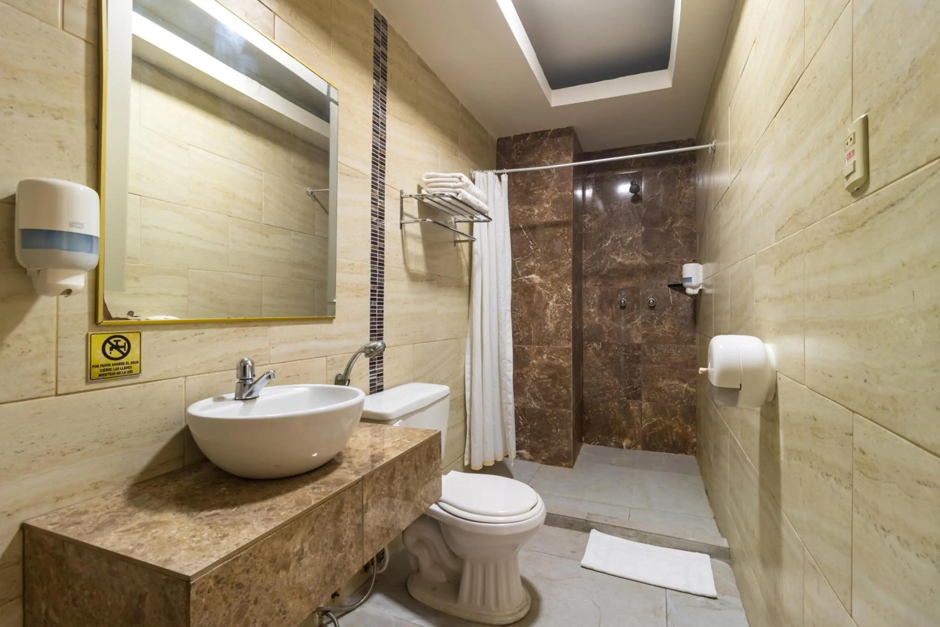Shower in Hotel Presidente Internacional