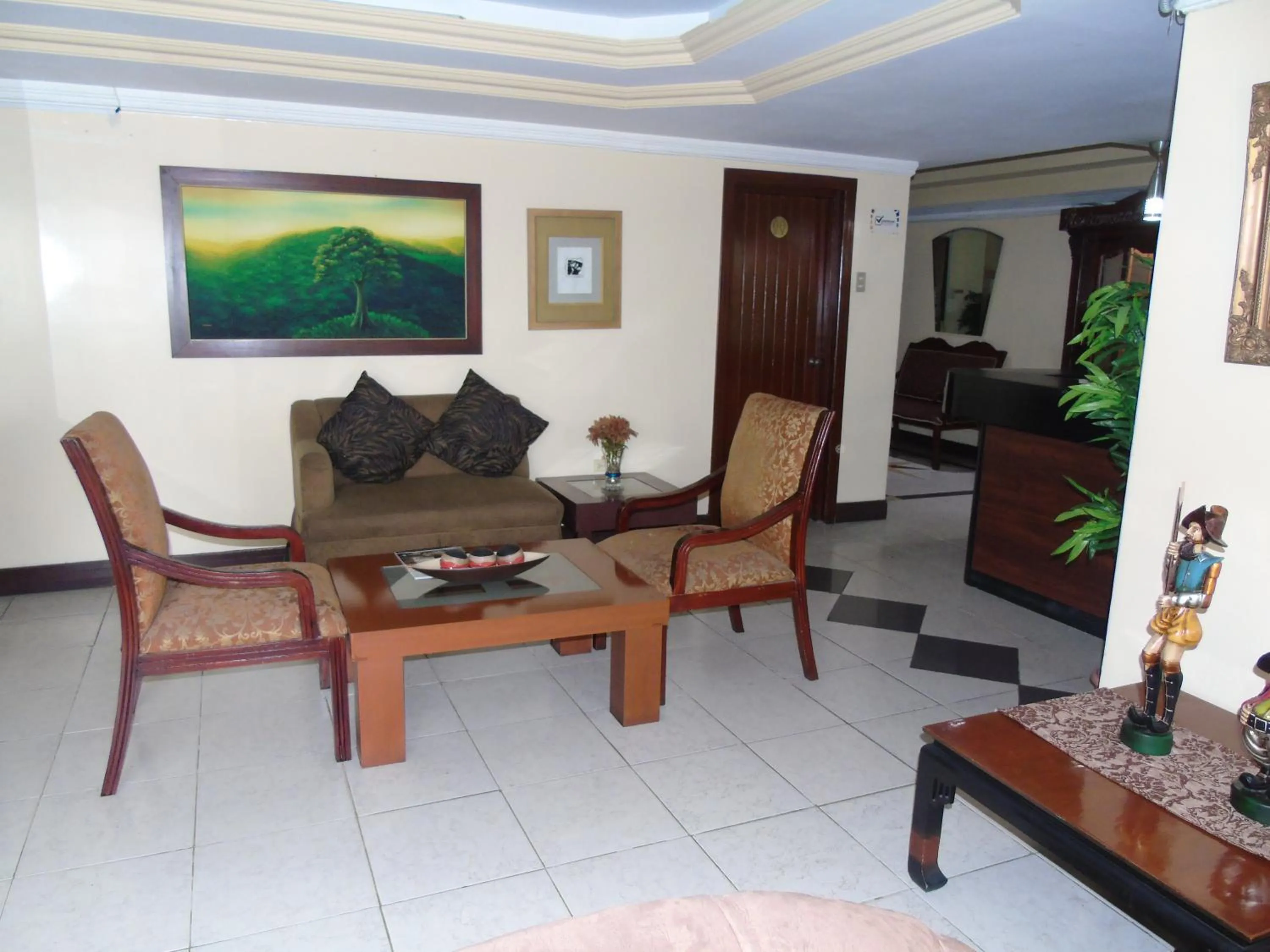 Seating area in Hotel Malecon Inn