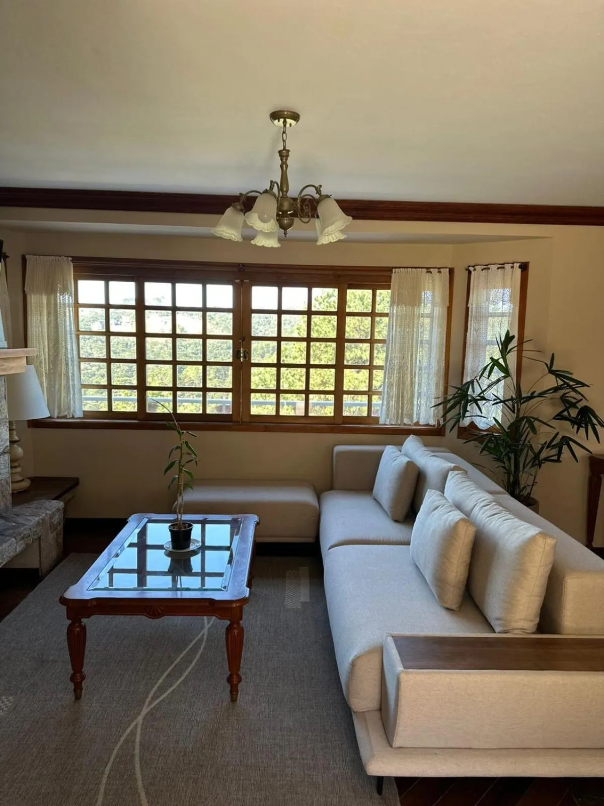 Living room in Pousada Constellation Lodge