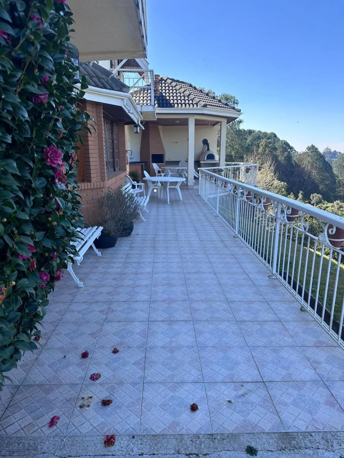 BBQ facilities in Pousada Constellation Lodge