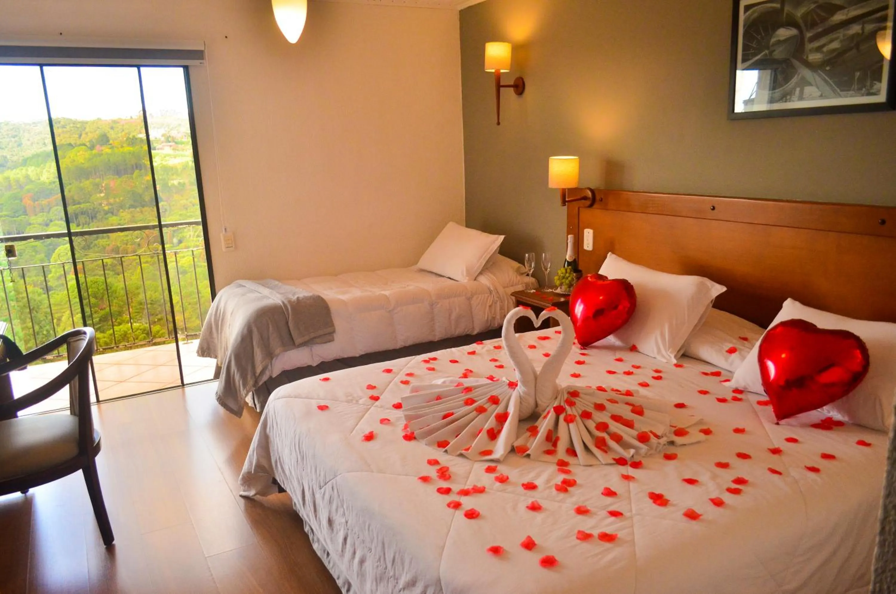 Decorative detail, Bed in Pousada Constellation Lodge