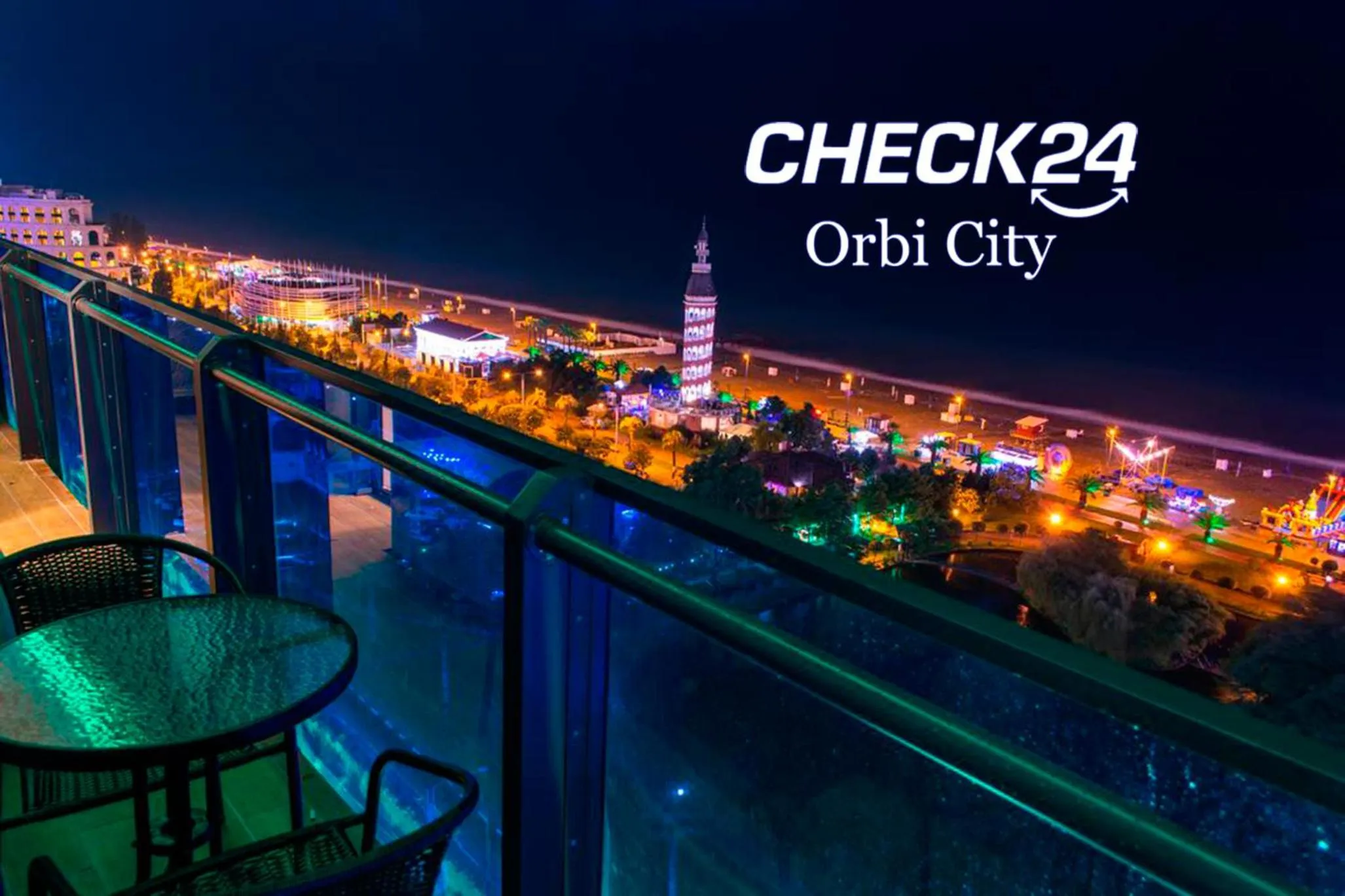 Night in CHECK 24 orbi city
