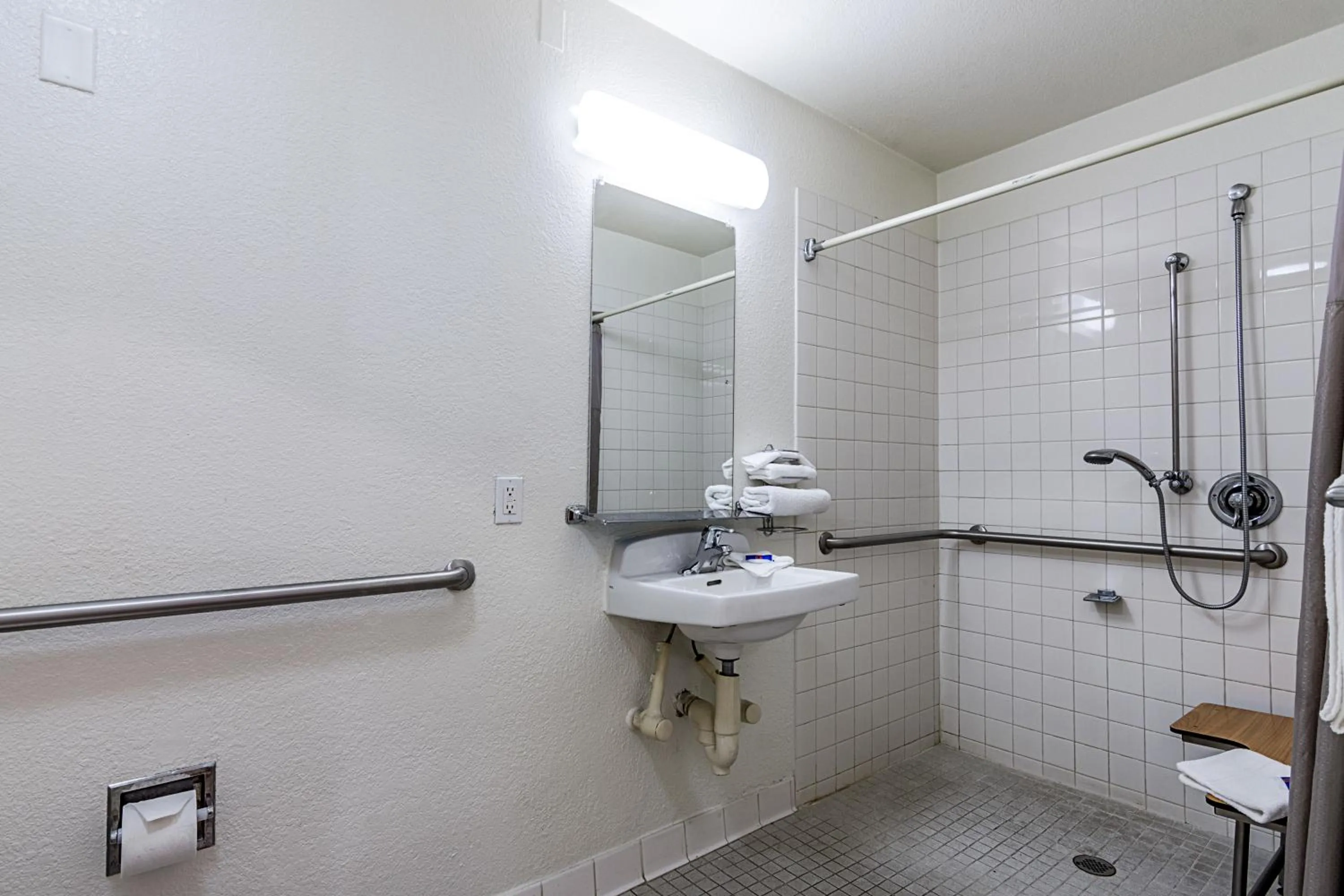Bathroom in Motel 6 Modesto, CA