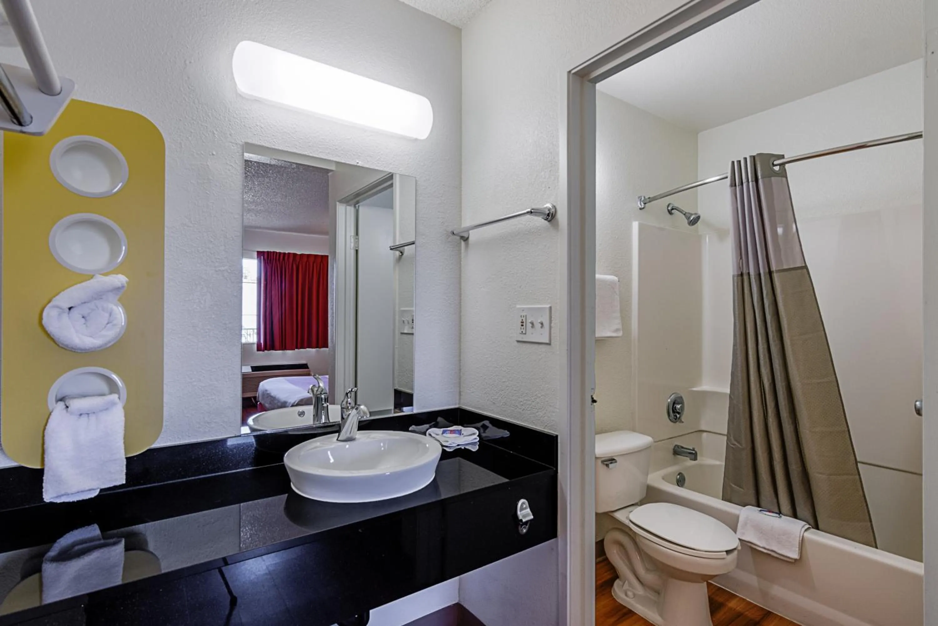 Bathroom in Motel 6 Modesto, CA