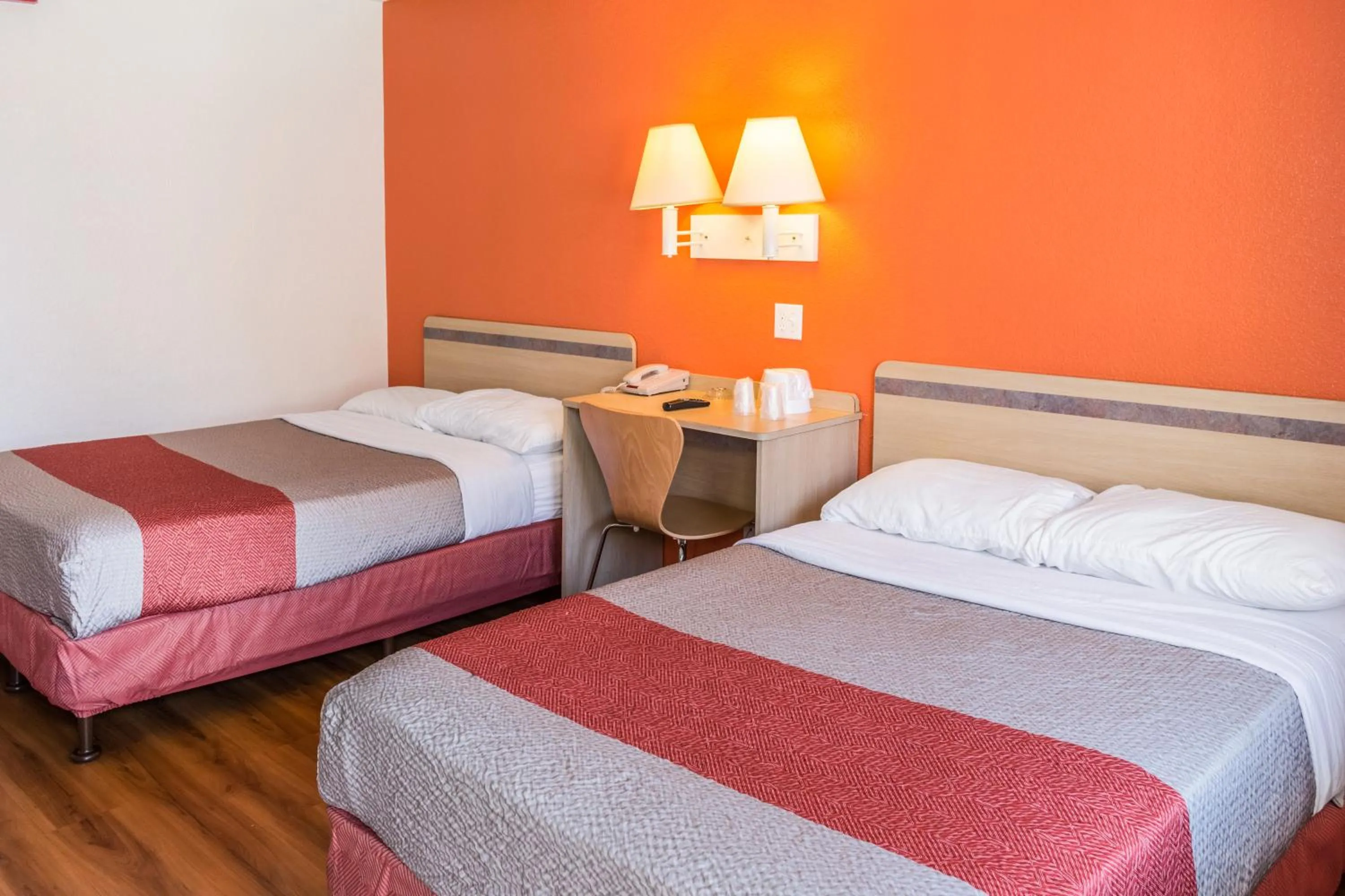 Bed in Motel 6 Bakersfield, CA - Convention Center