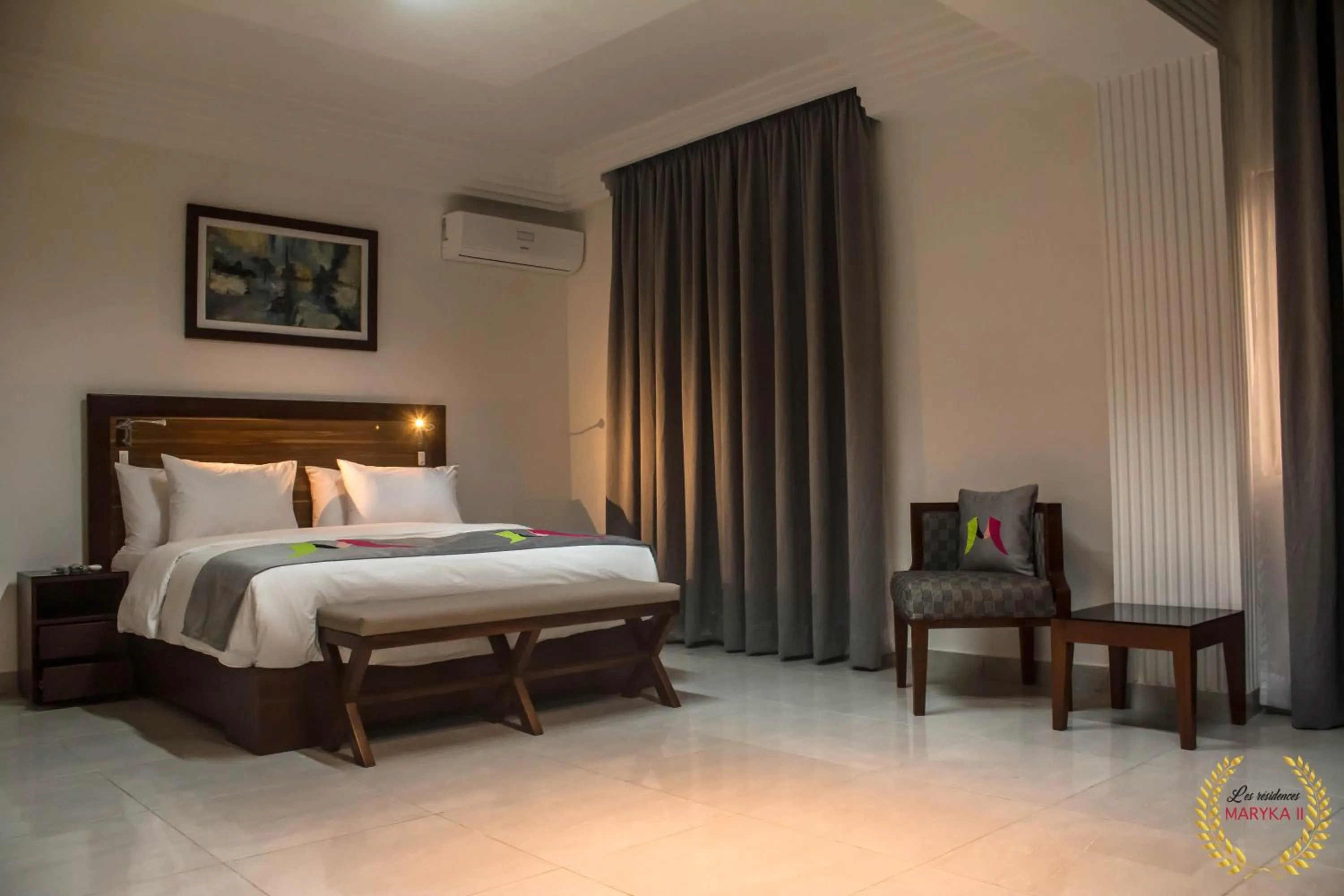 Bedroom, Bed in Residence Maryka II