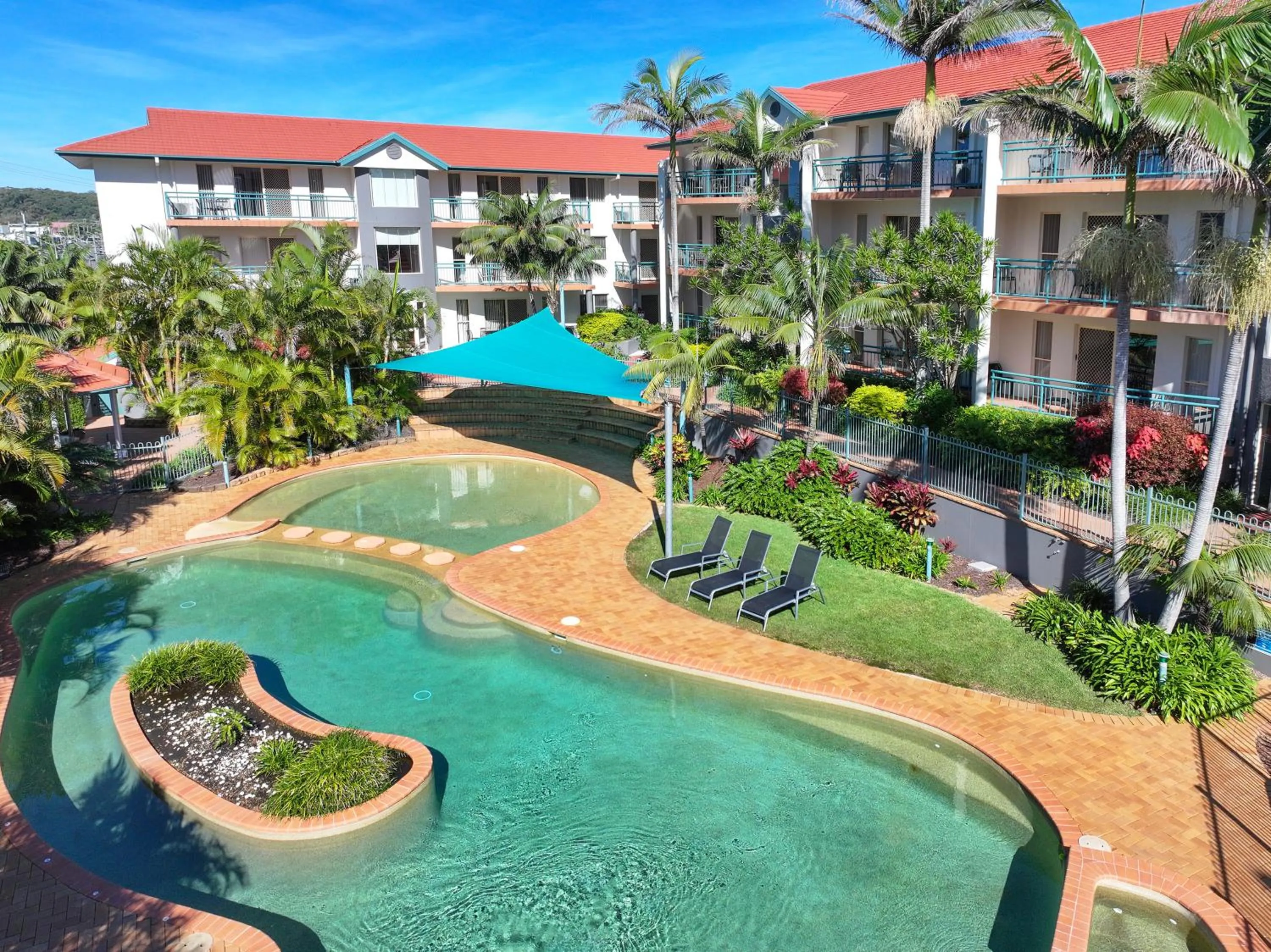 Property building in Town Beach Beachcomber Resort