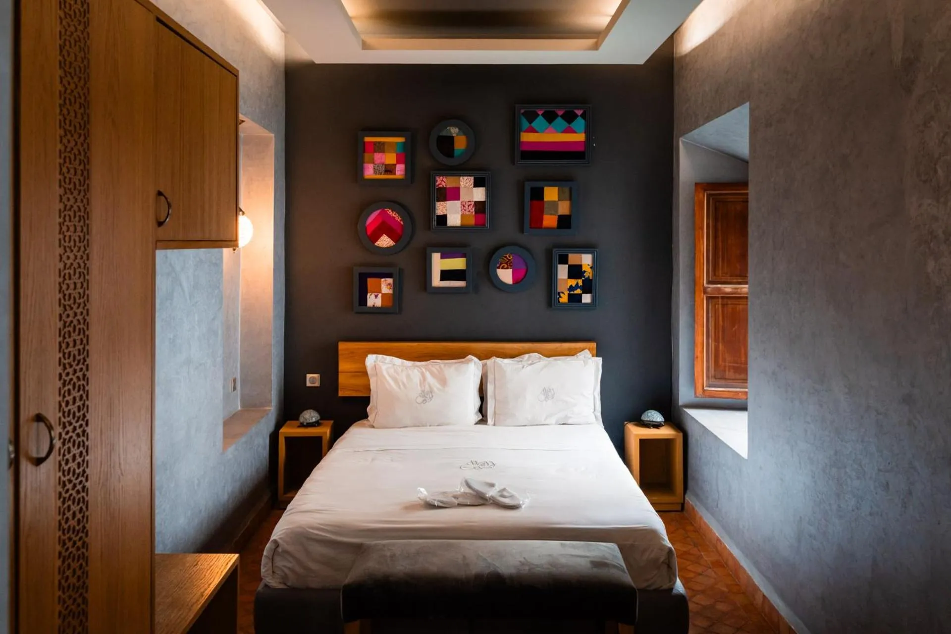 Bed in Ysalis Riad Restaurant & Spa