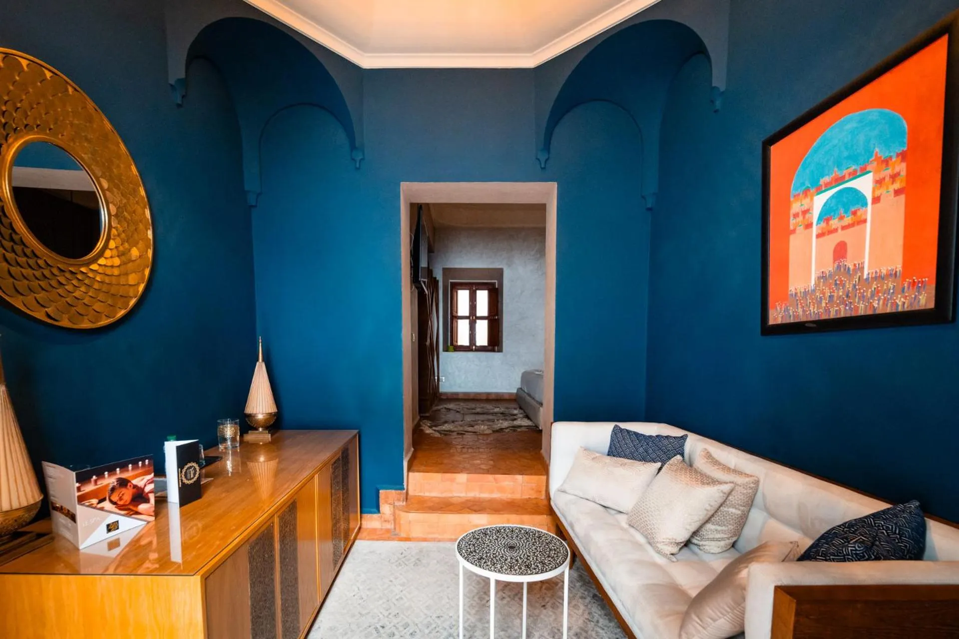 Bed in Ysalis Riad Restaurant & Spa