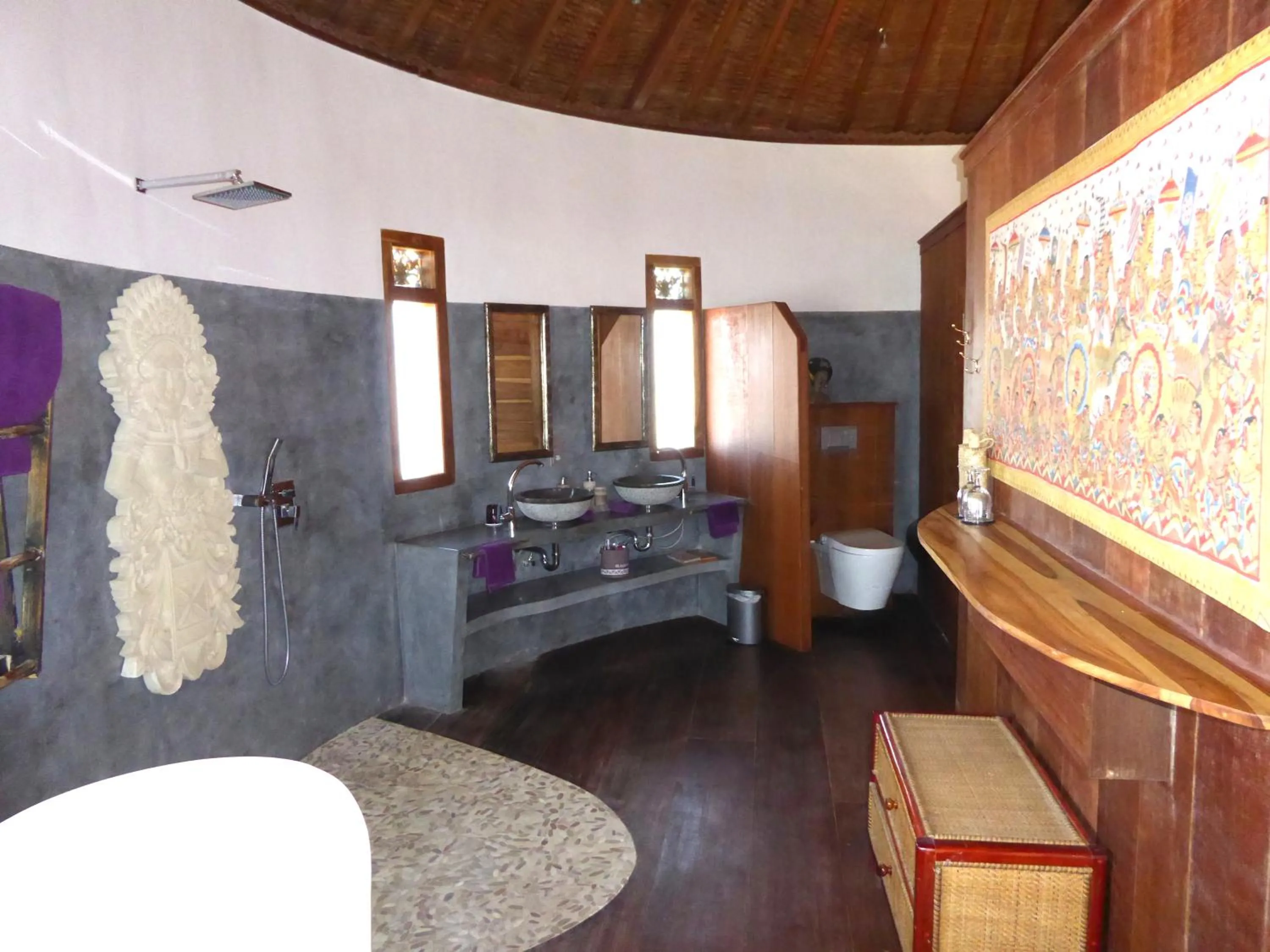 Shower in Puri Dajuma Beach Eco-Resort & Spa