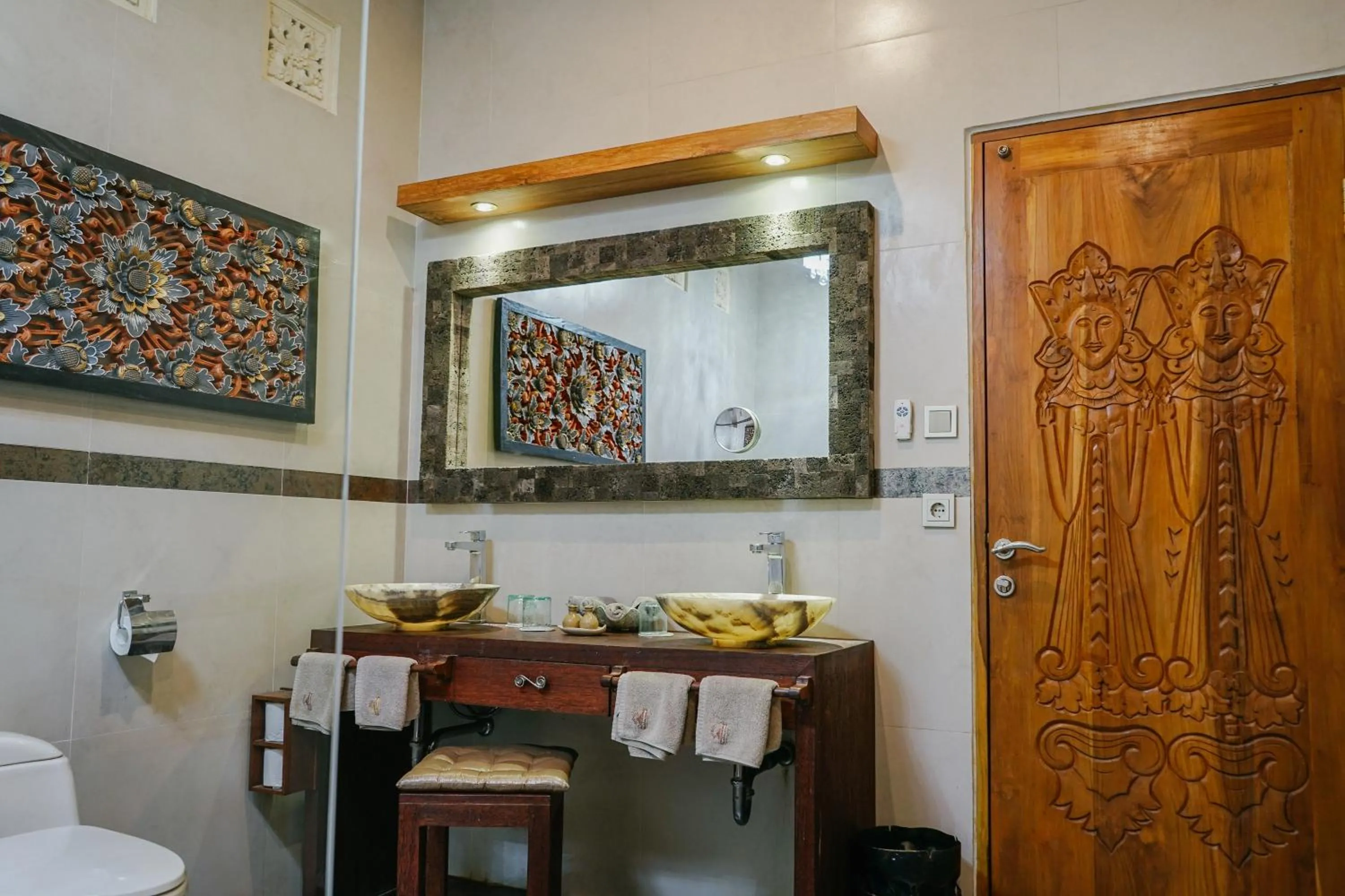 Bathroom in Puri Dajuma Beach Eco-Resort & Spa