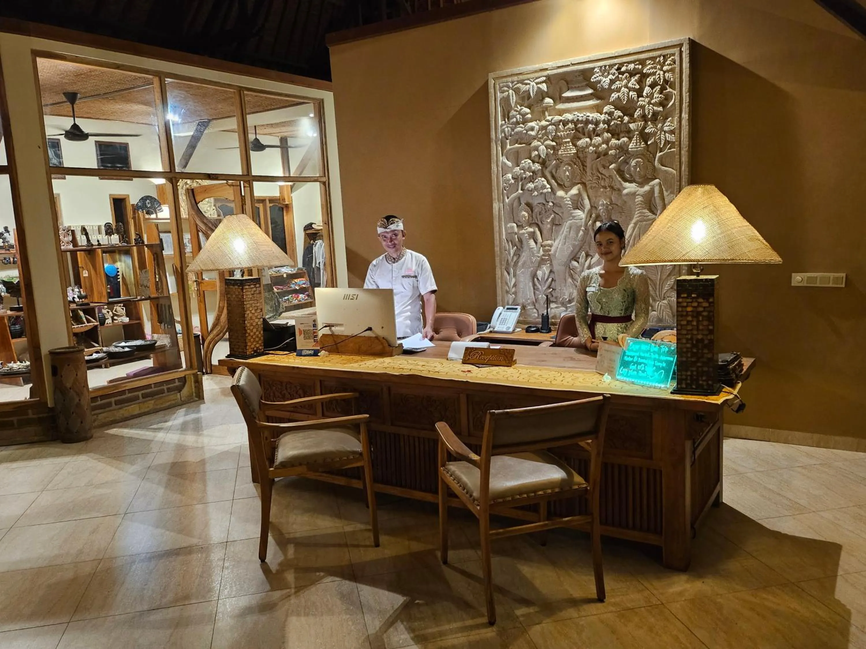 Lobby or reception in Puri Dajuma Beach Eco-Resort & Spa