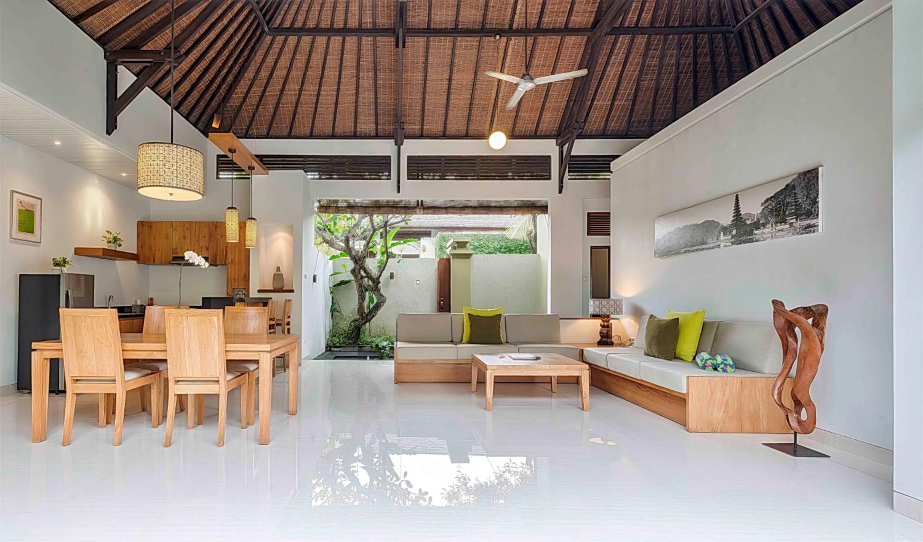 Seating area in Pradha Villas Seminyak