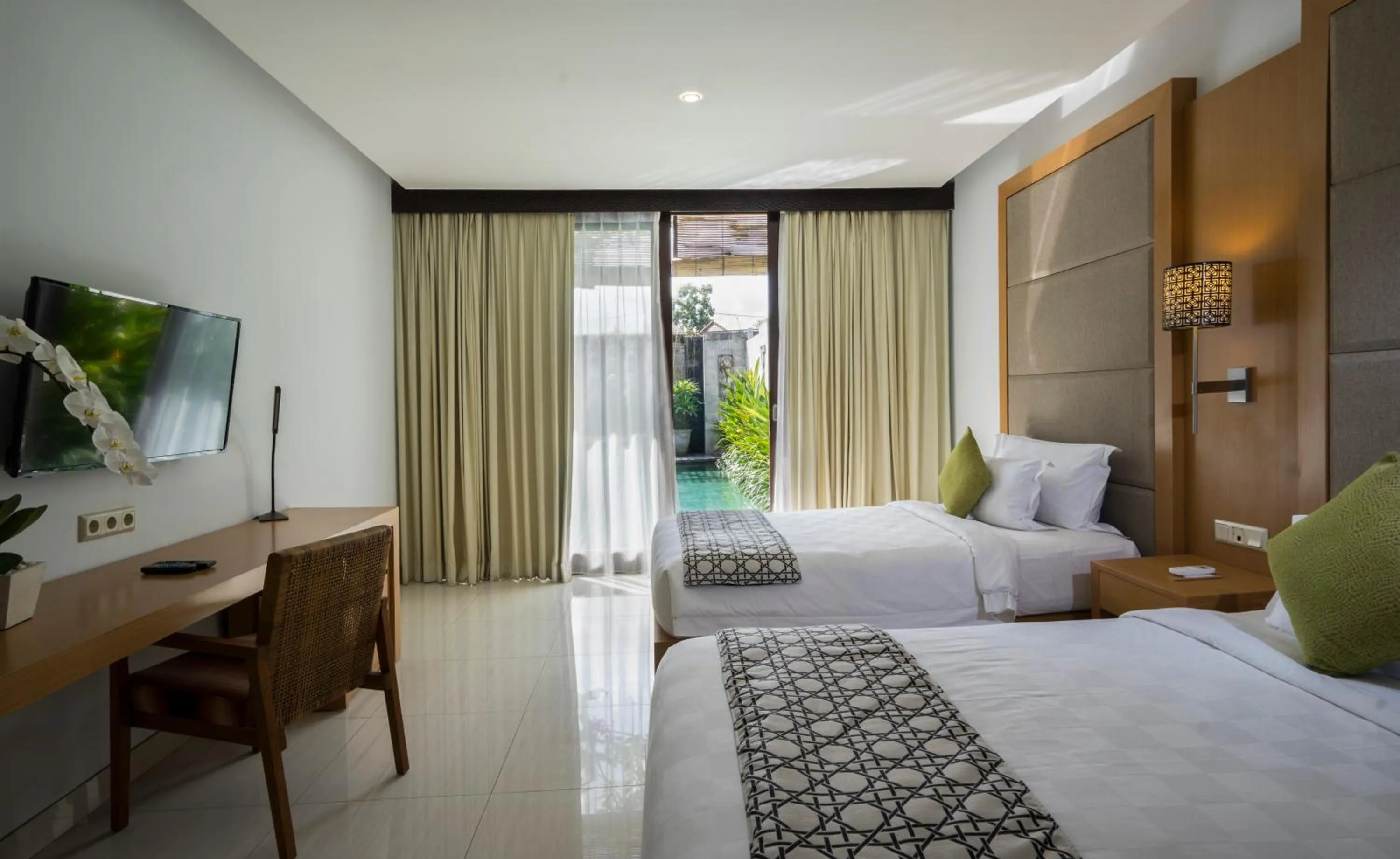 Bedroom, Bed in Pradha Villas Seminyak